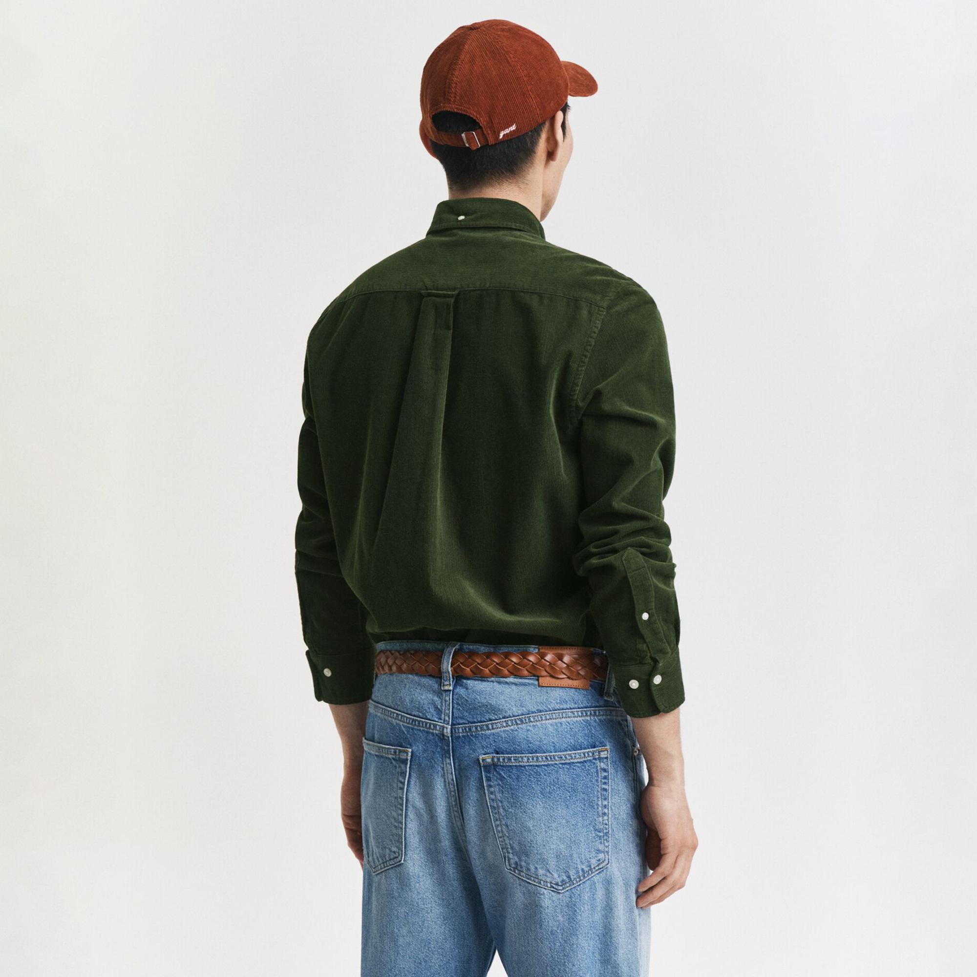 GANT Erkek Haki Regular Fit Düğmeli Gömlek
