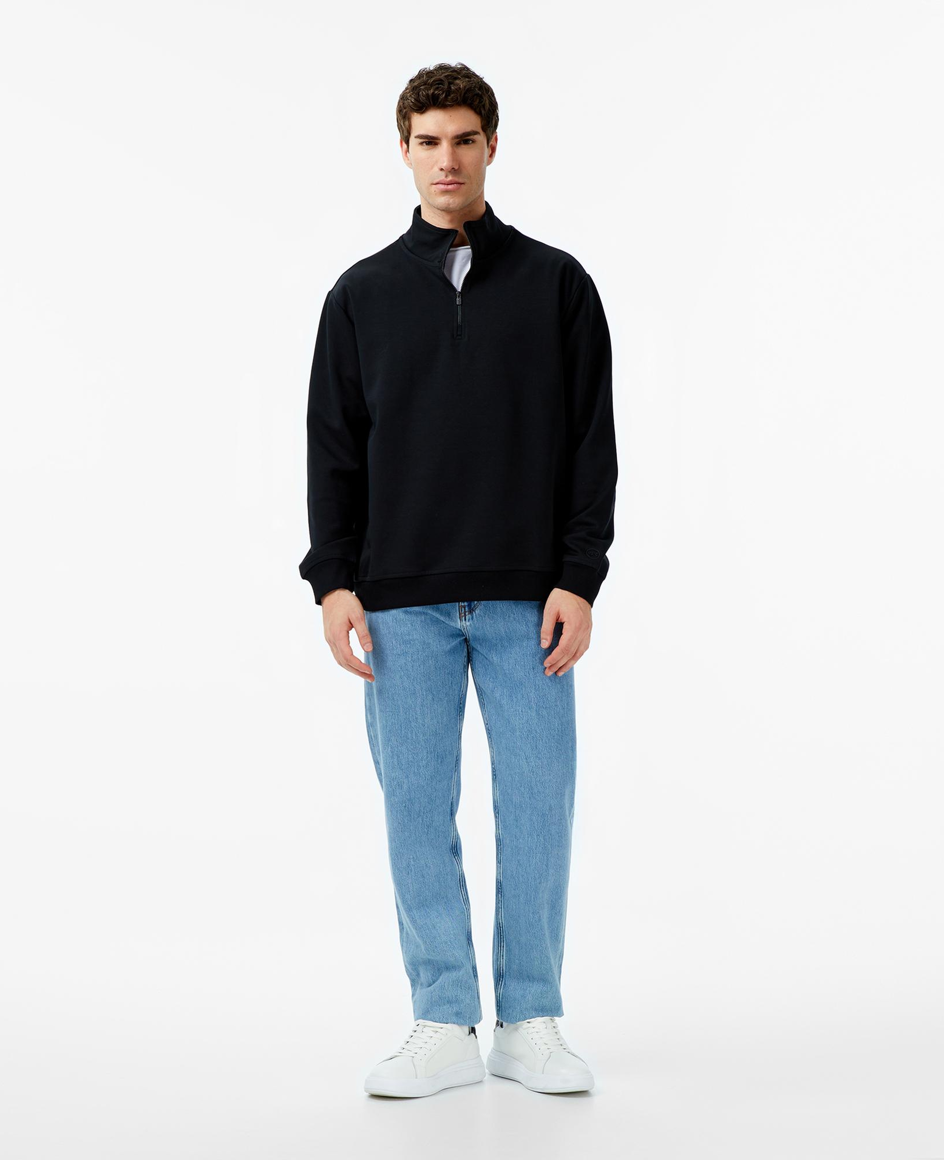 UNITED4 Erkek Siyah Sweatshirt