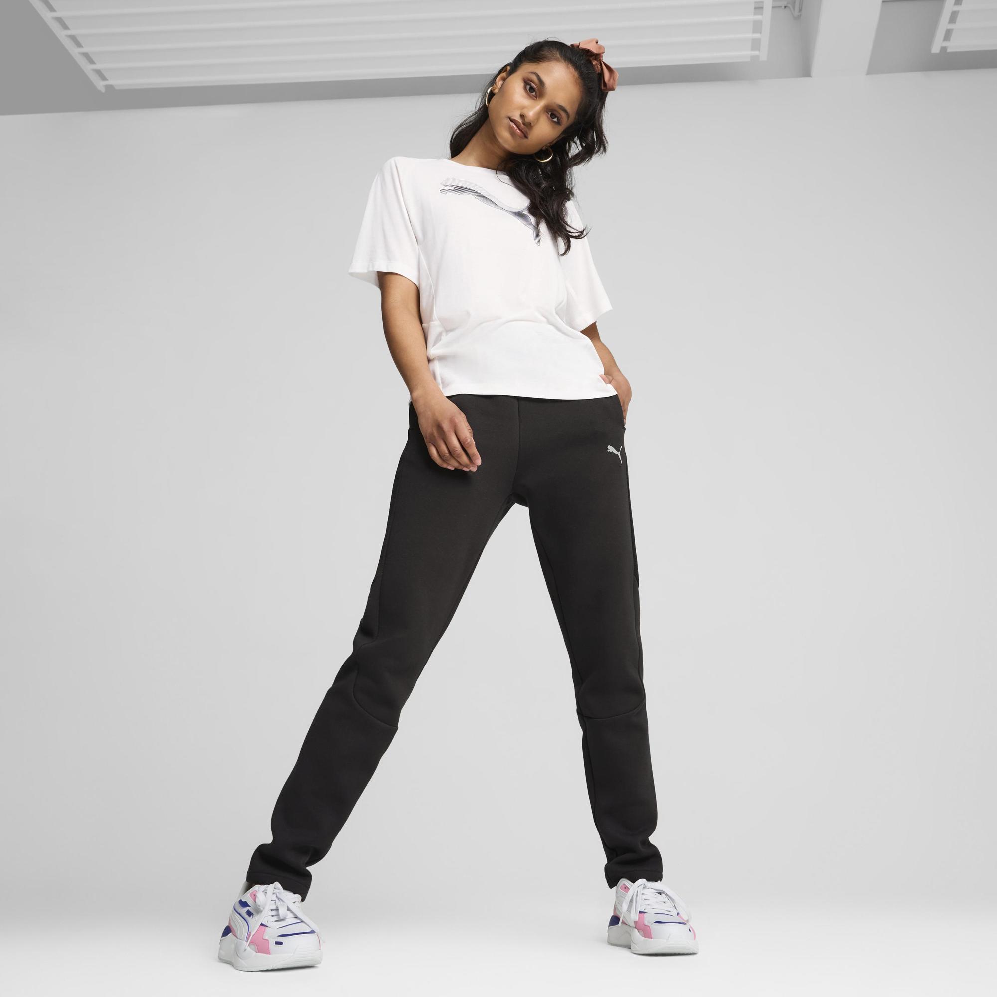 Puma Evostripe Kadın Siyah Günlük Eşofman Altı