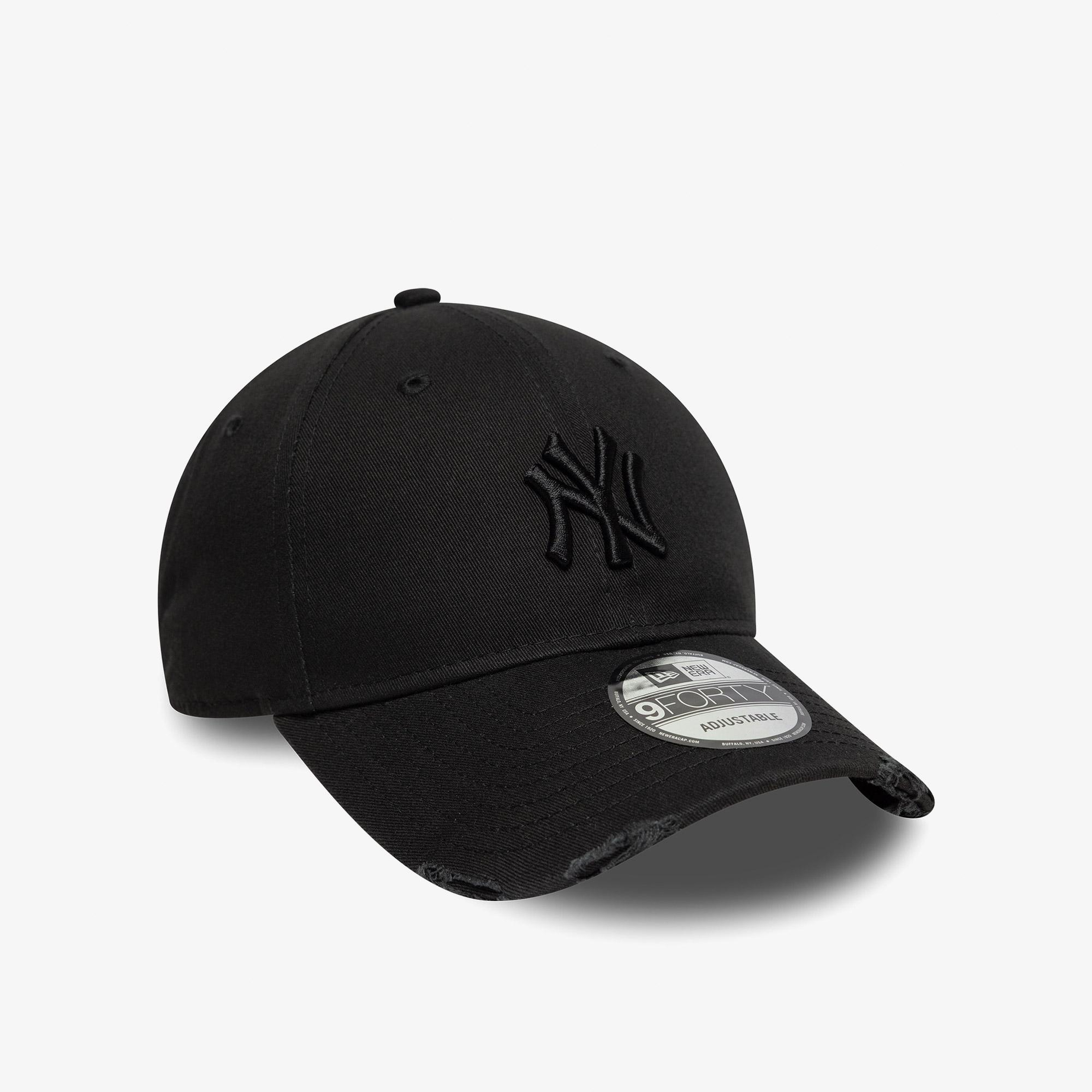 New Era Wash Distress 9Forty Neyyan Siyah Şapka