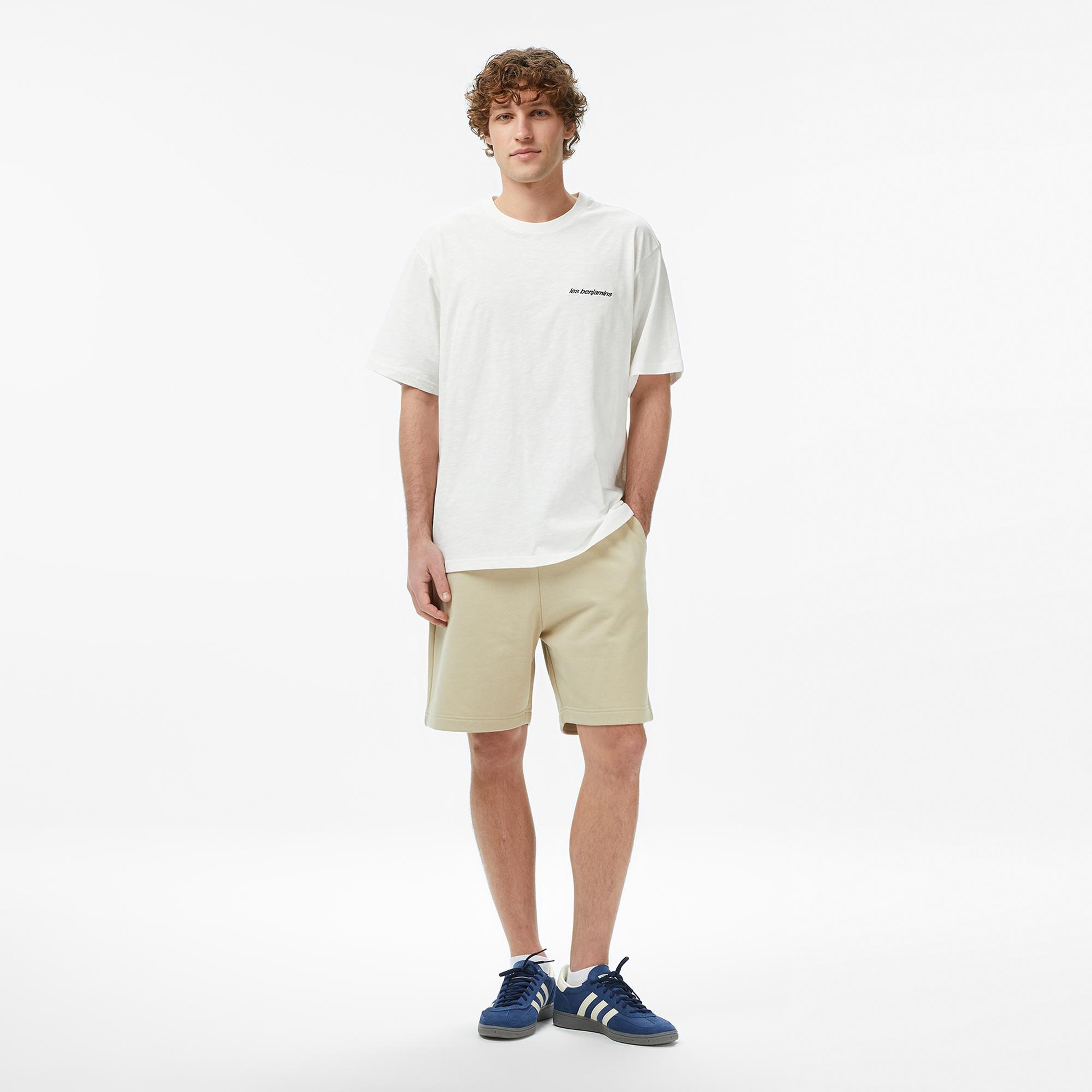 Les Benjamins 308 Erkek Beyaz T-Shirt