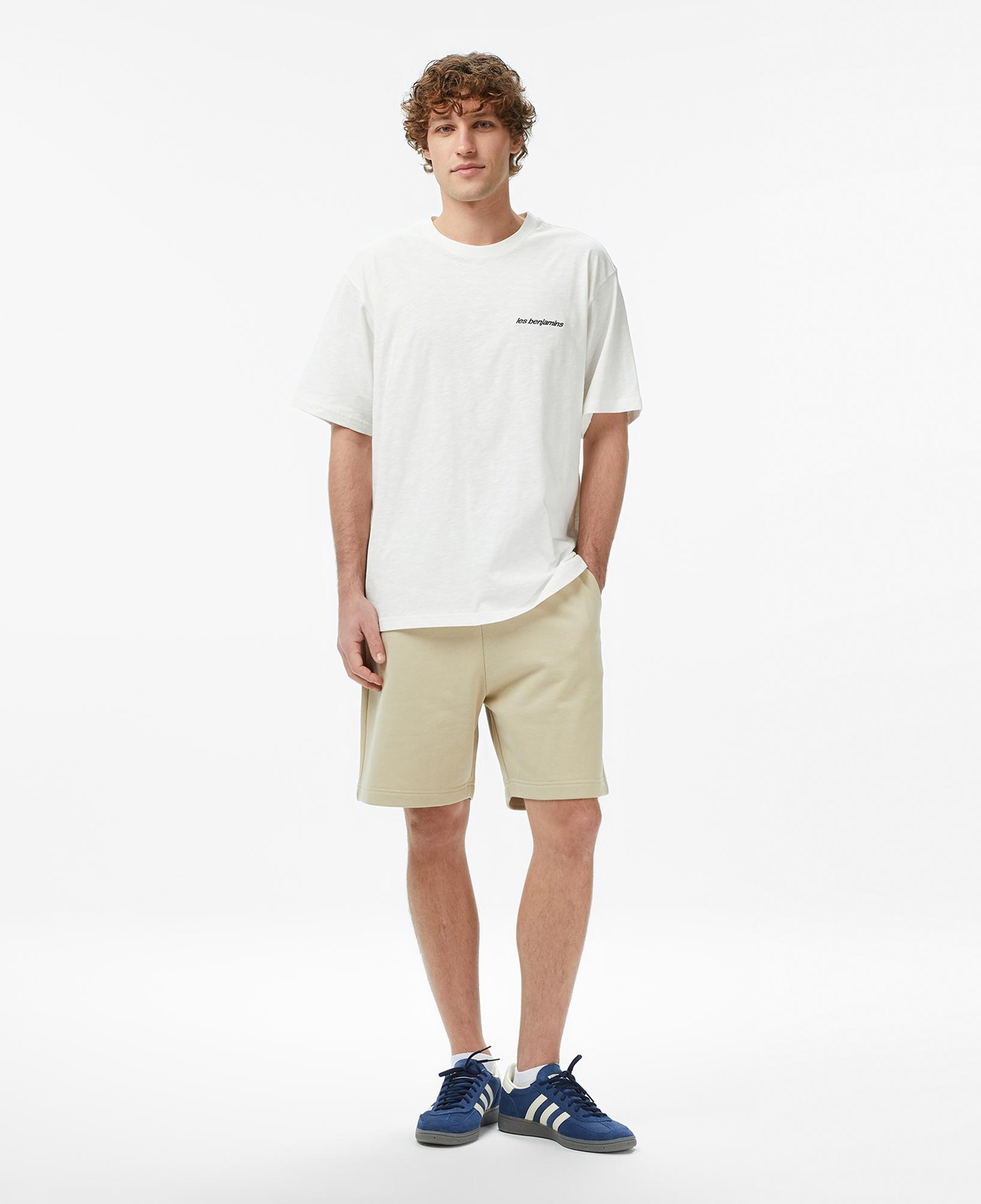 Les Benjamins 308 Erkek Beyaz T-Shirt