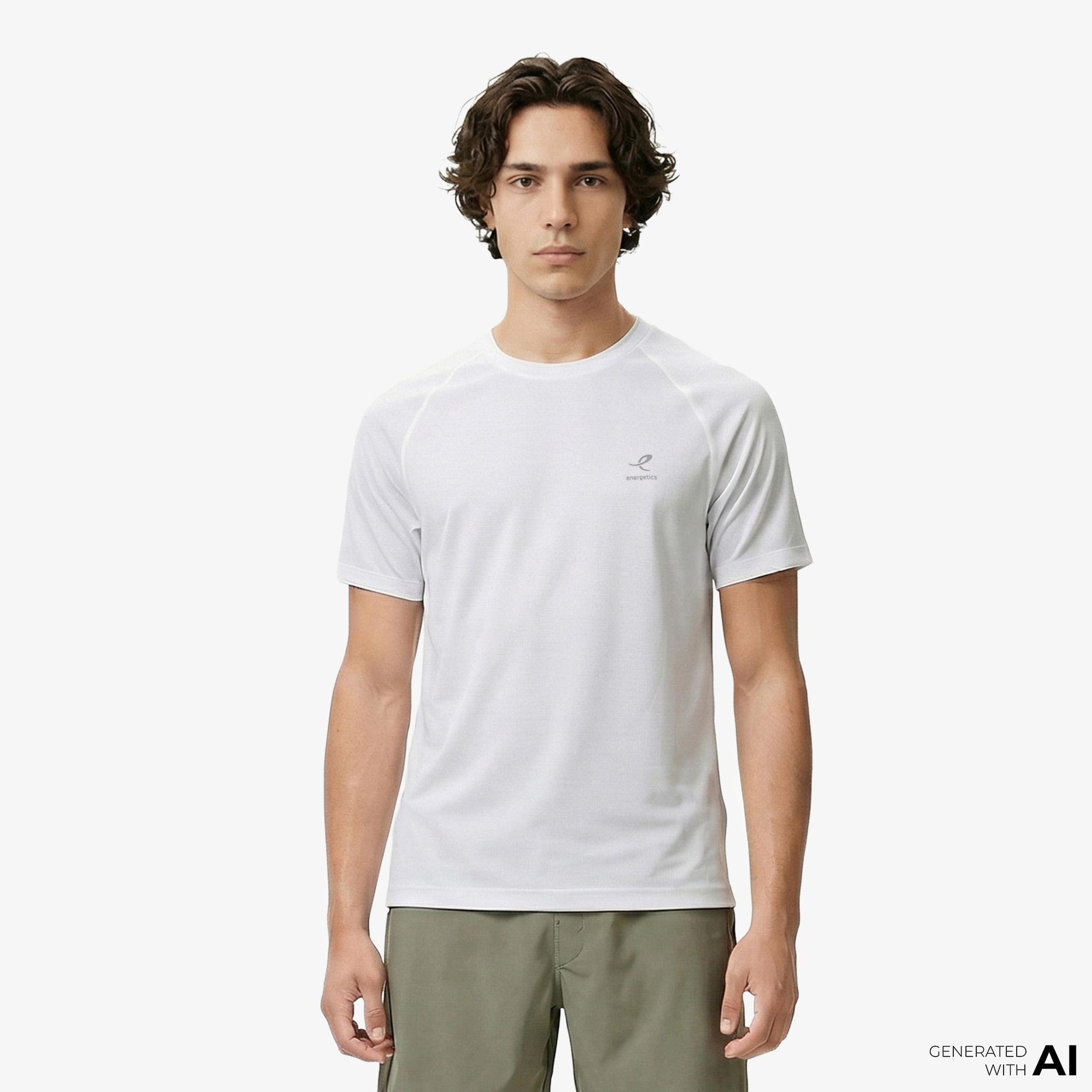 Energetics Martin Ss Erkek Beyaz Koşu T-Shirt
