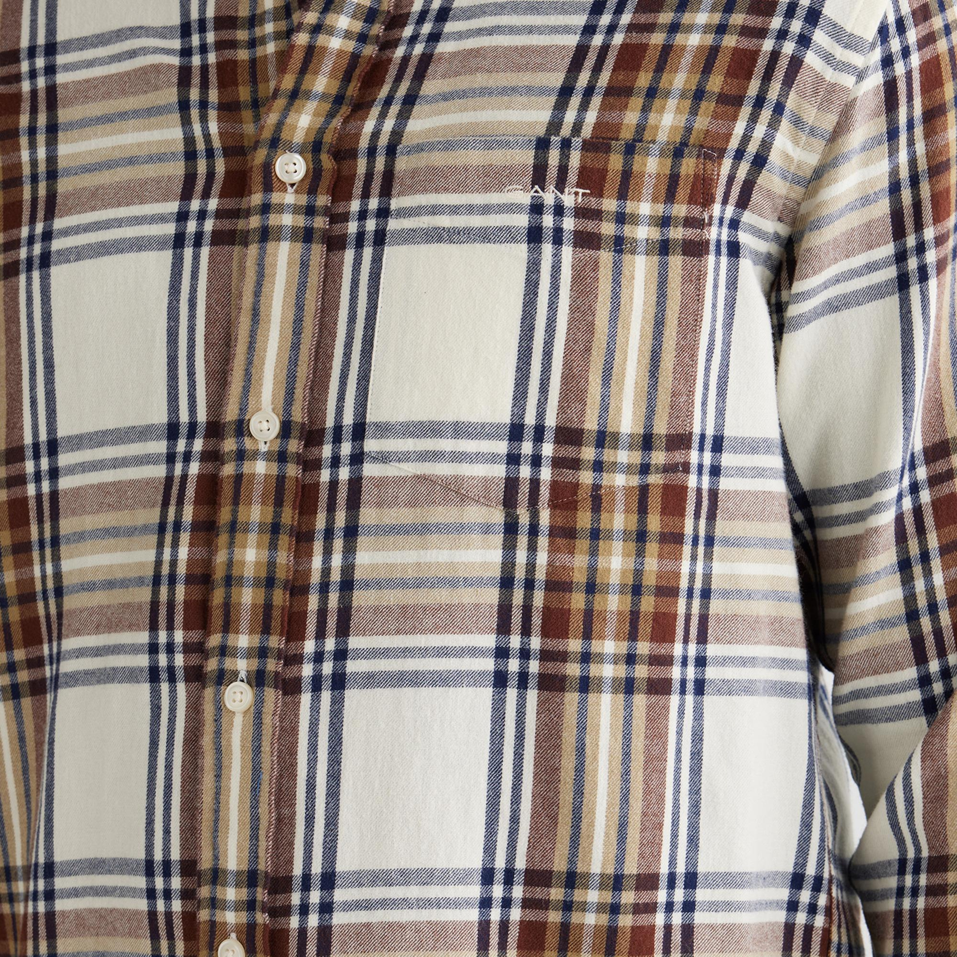 GANT Erkek Krem Regular Fit Düğmeli Gömlek