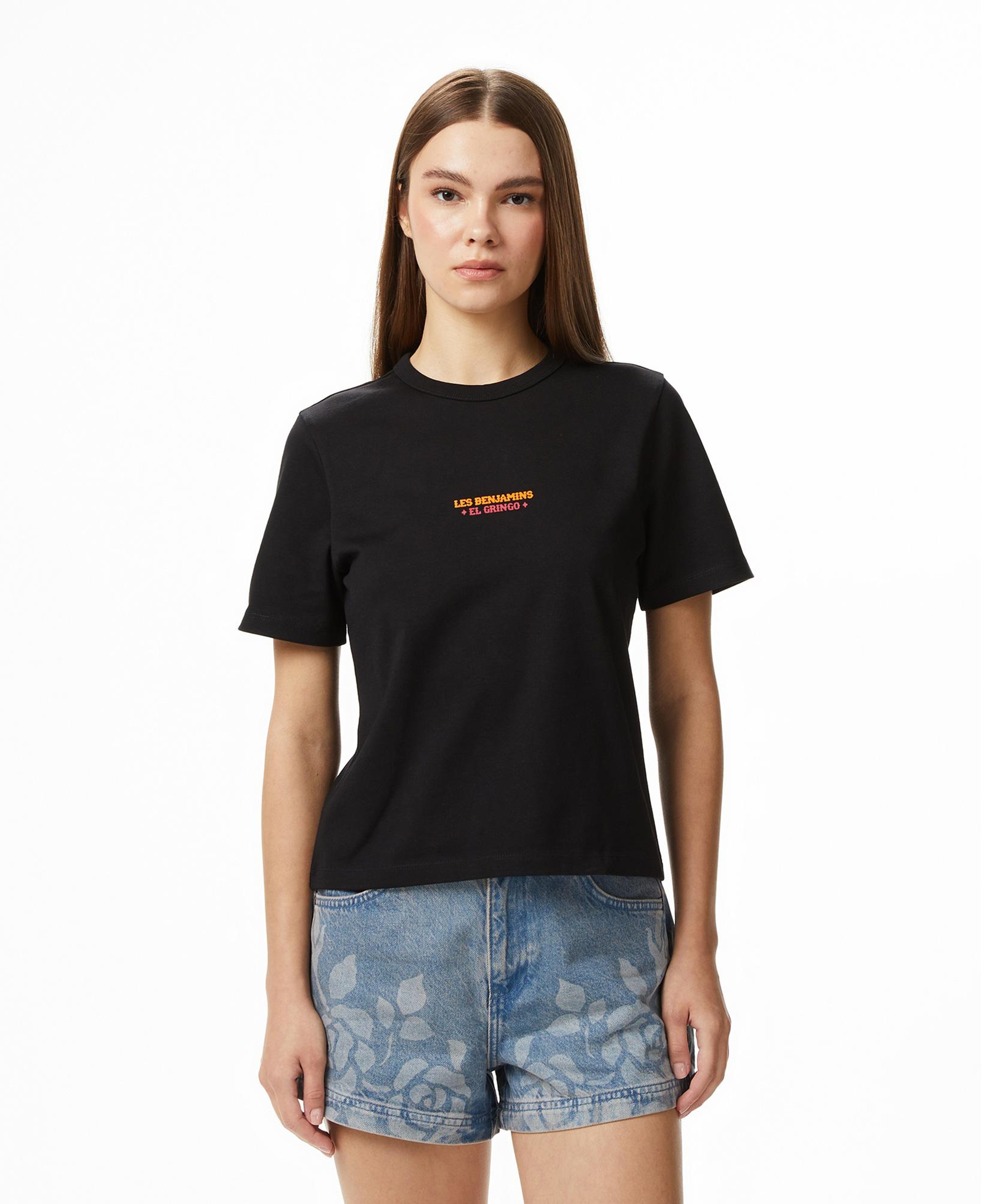 Les Benjamins 013 Kadın Siyah T-Shirt