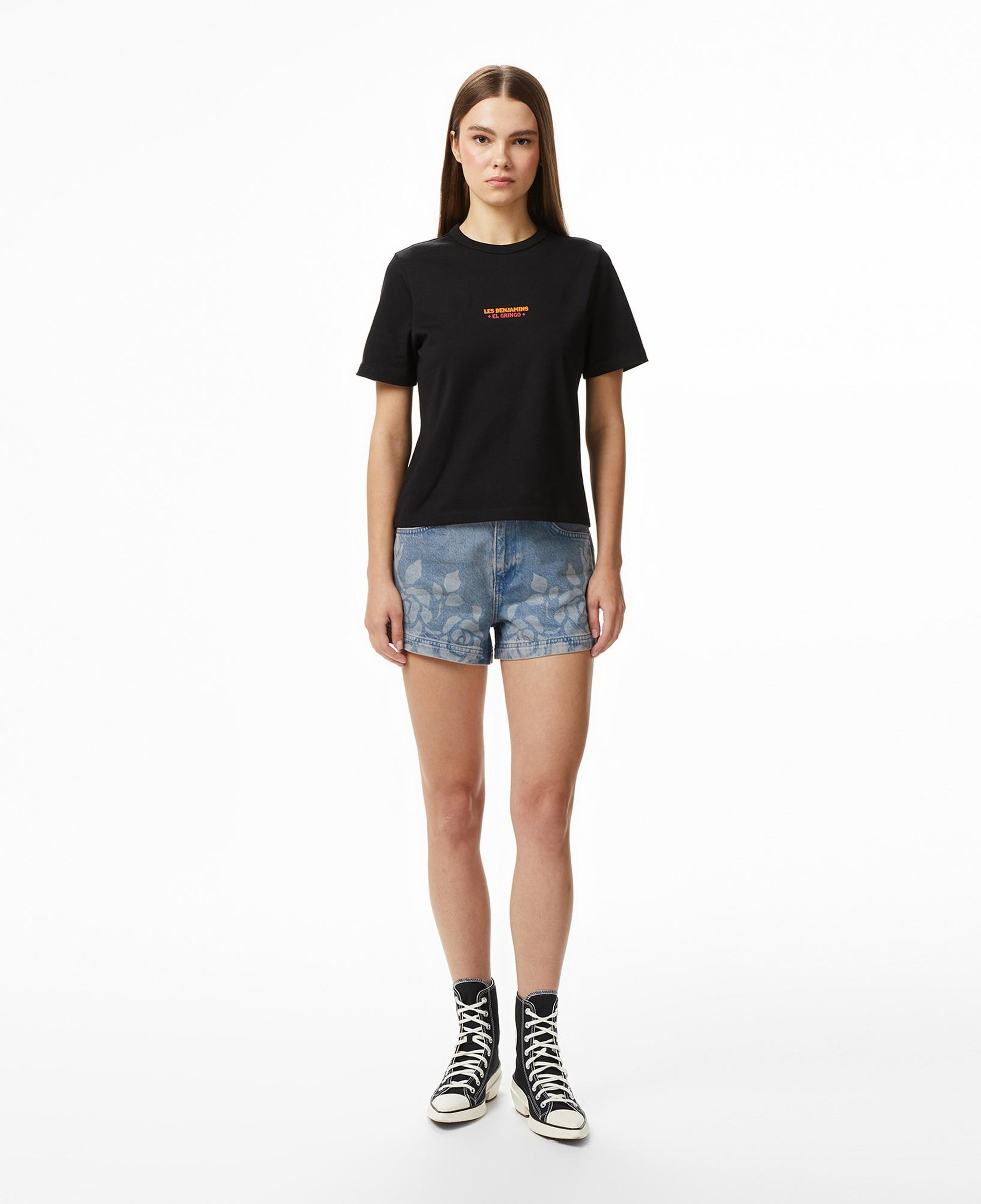 Les Benjamins 013 Kadın Siyah T-Shirt