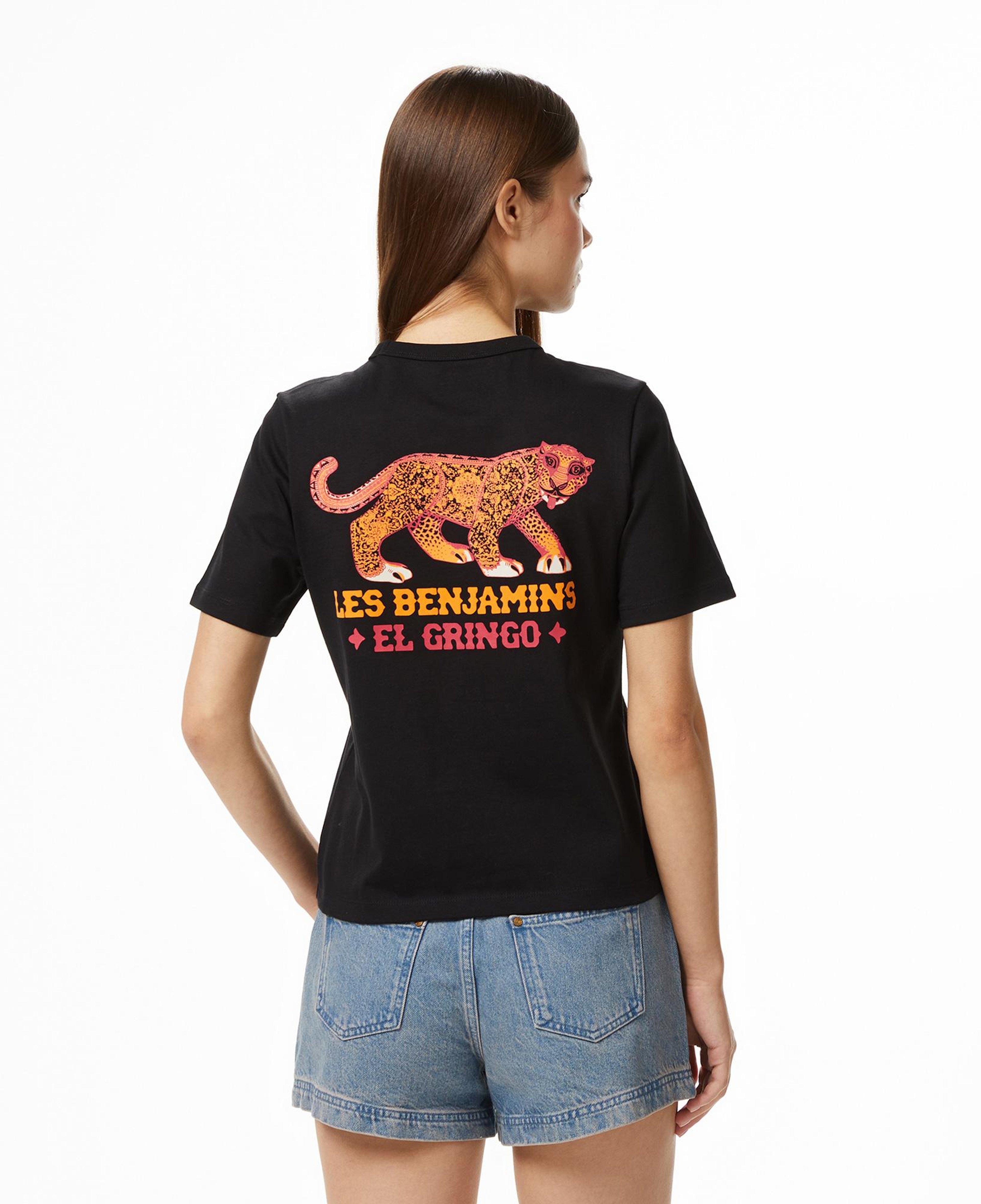 Les Benjamins 013 Kadın Siyah T-Shirt