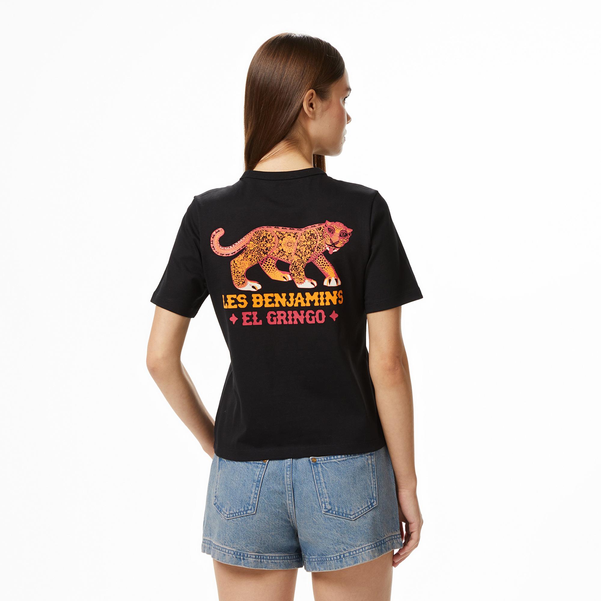 Les Benjamins 013 Kadın Siyah T-Shirt