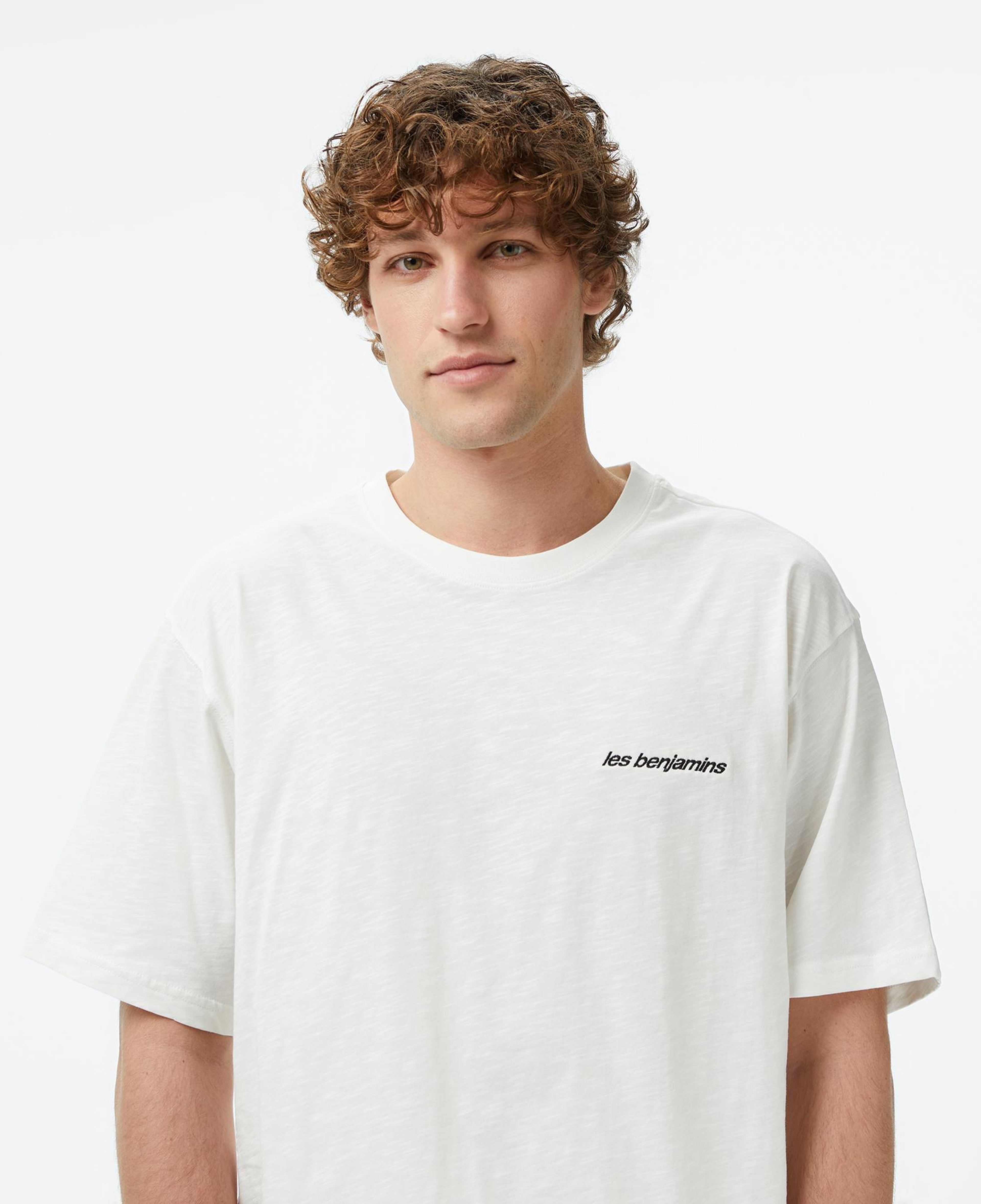 Les Benjamins 308 Erkek Beyaz T-Shirt