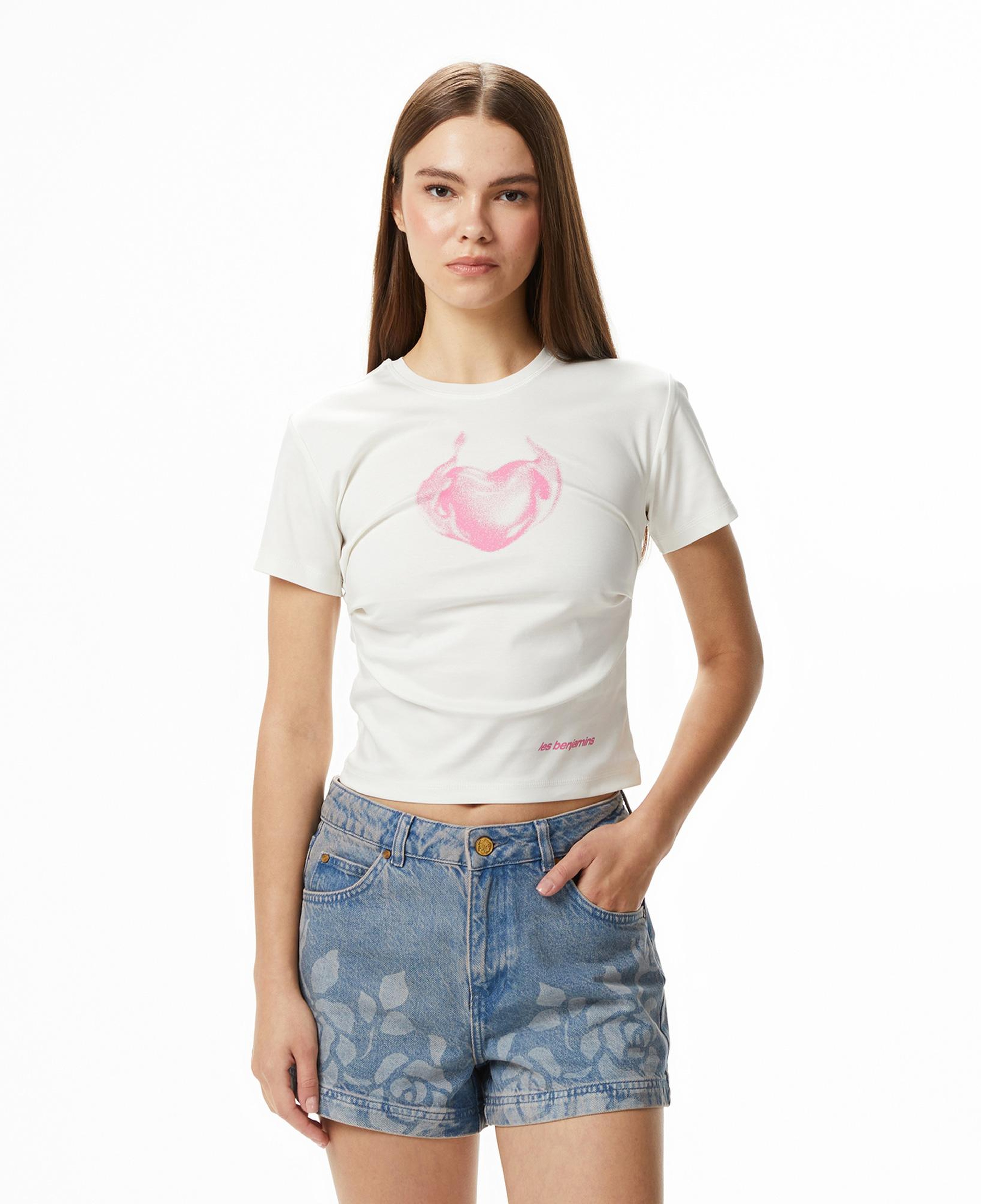 Les Benjamins 301 Kadın Beyaz T-Shirt