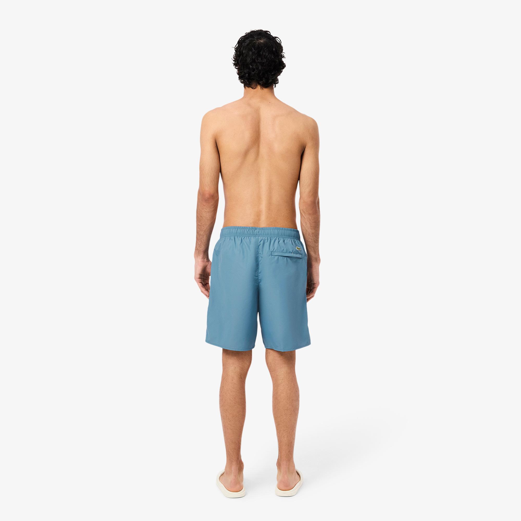 Lacoste Long Branded Erkek Mavi Deniz Şortu