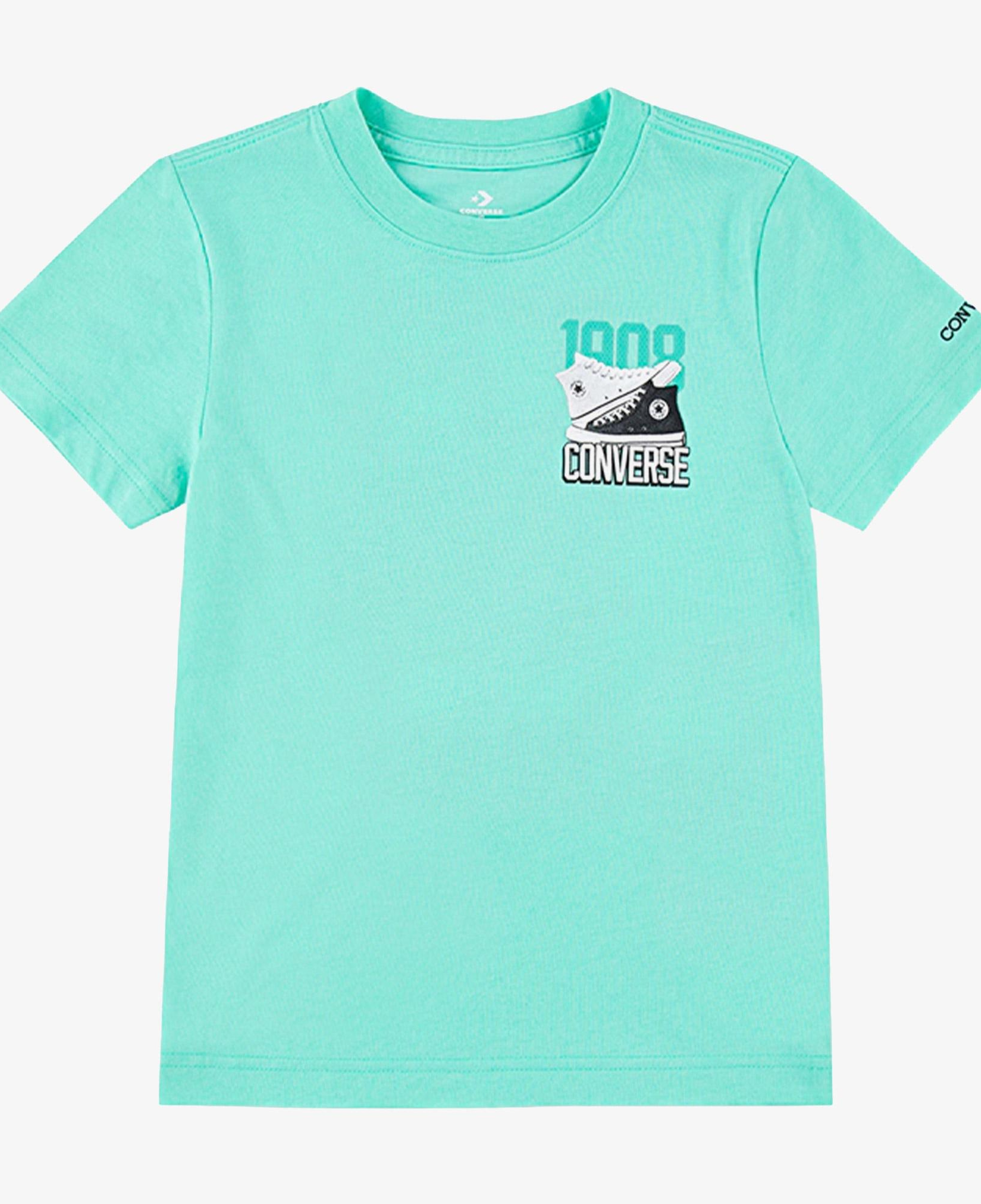 Converse Retro Font Sneaker Çocuk Yeşil T-Shirt