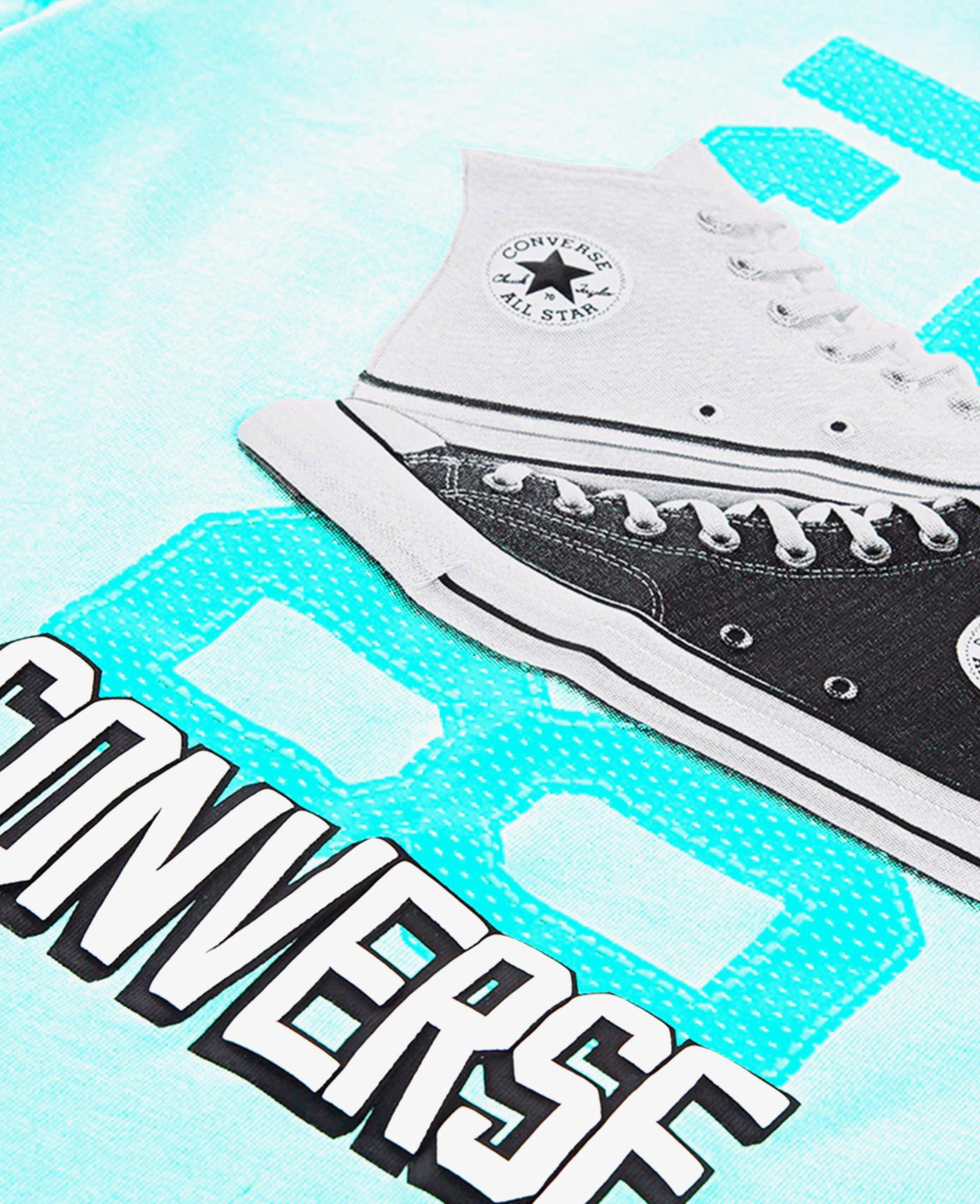 Converse Retro Font Sneaker Çocuk Yeşil T-Shirt