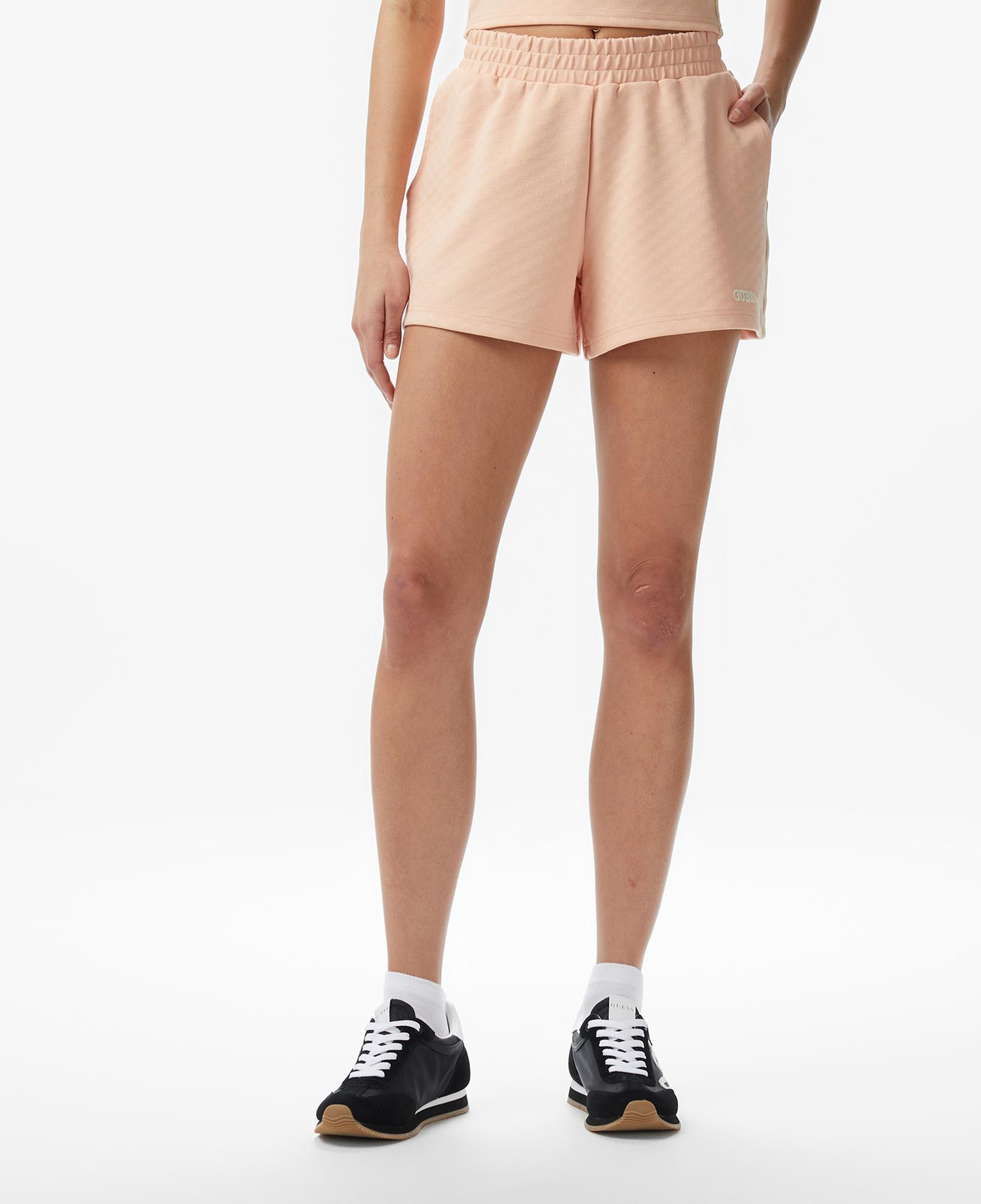 Guess Clara Aktif Regular Fit Kadın Pudra Pembe Şort
