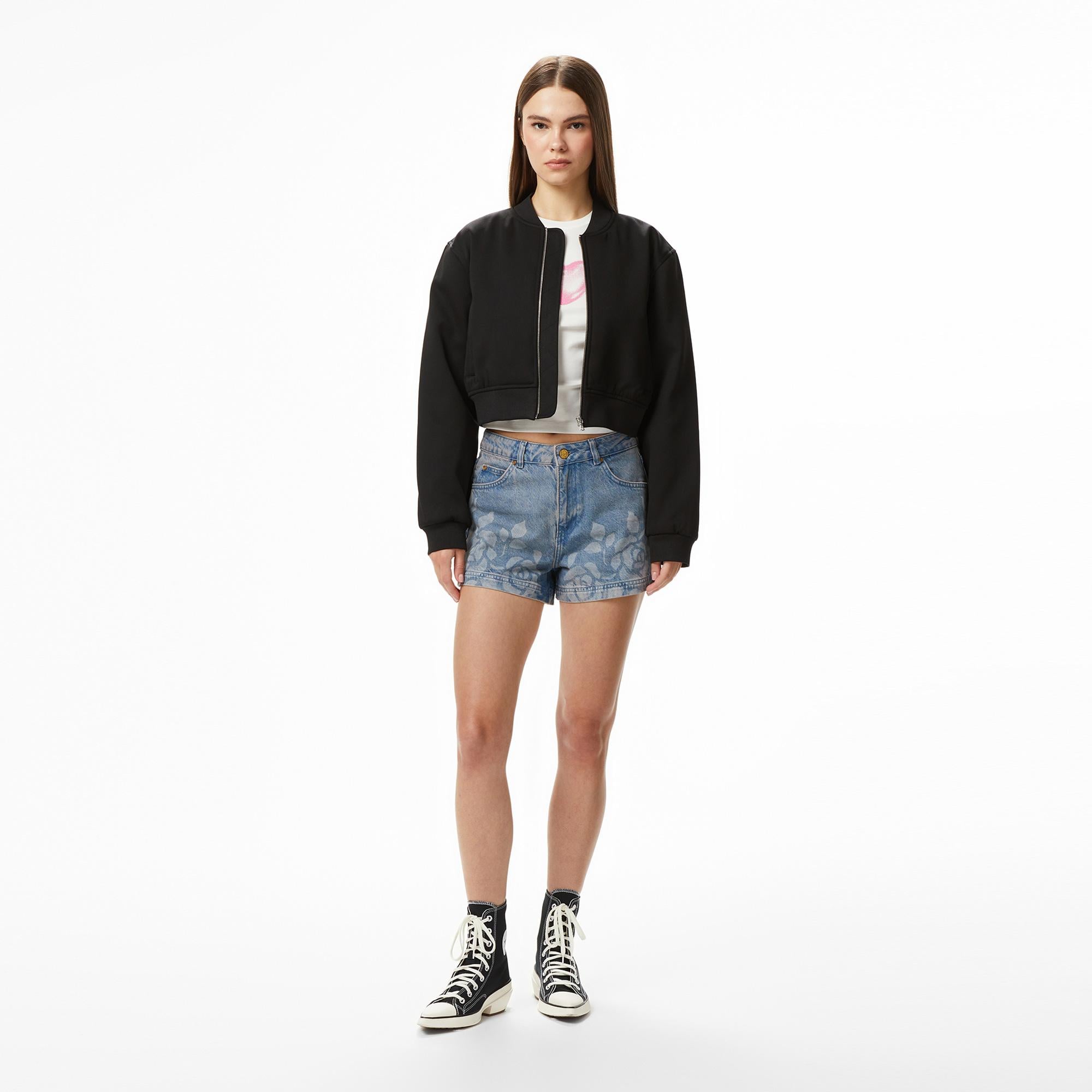 Les Benjamins 002 Kadın Mavi Denim Şort