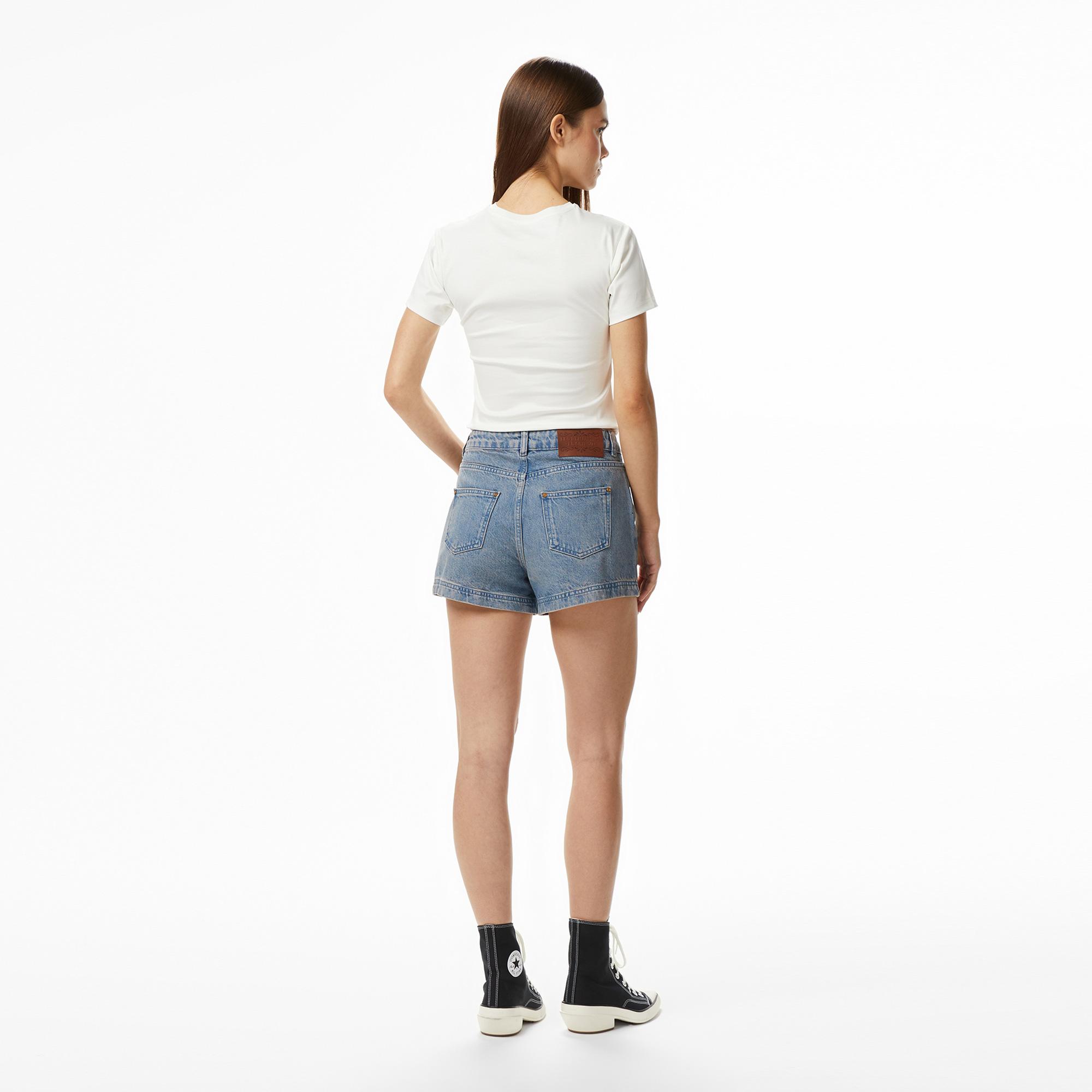 Les Benjamins 002 Kadın Mavi Denim Şort
