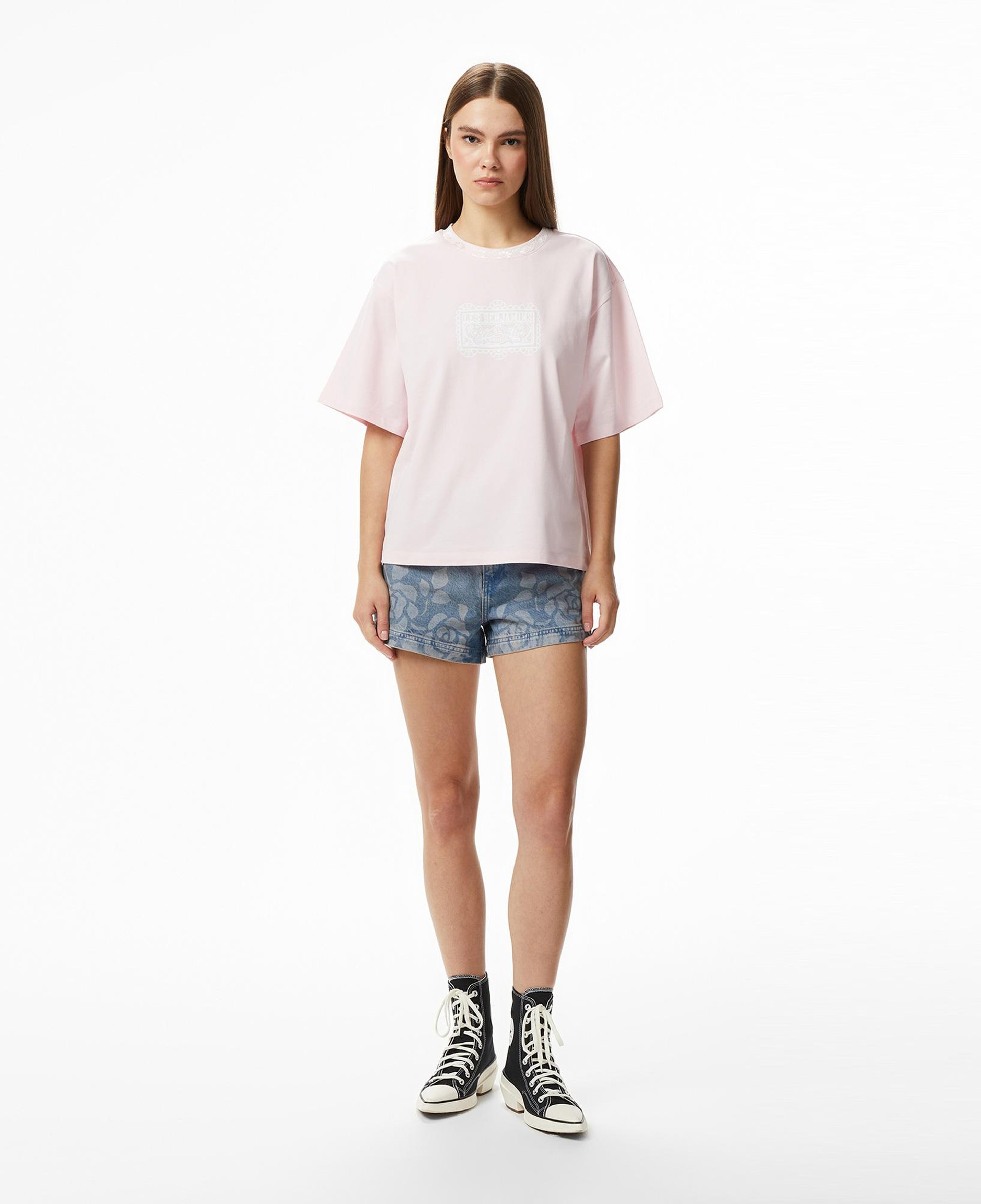 Les Benjamins 011 Kadın Pembe T-Shirt