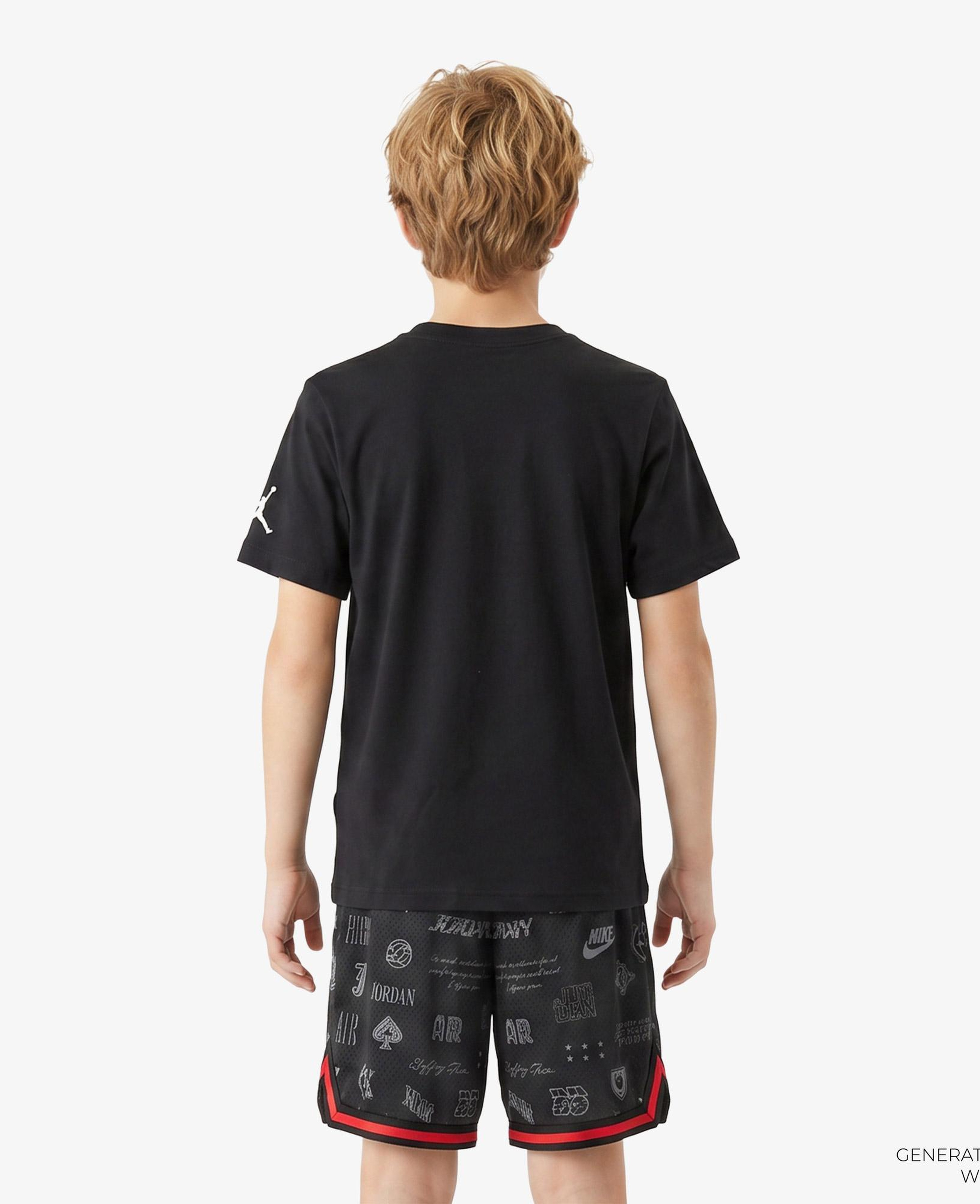 Jordan Tie-Dye Jumpman Erkek Çocuk Siyah T-Shirt