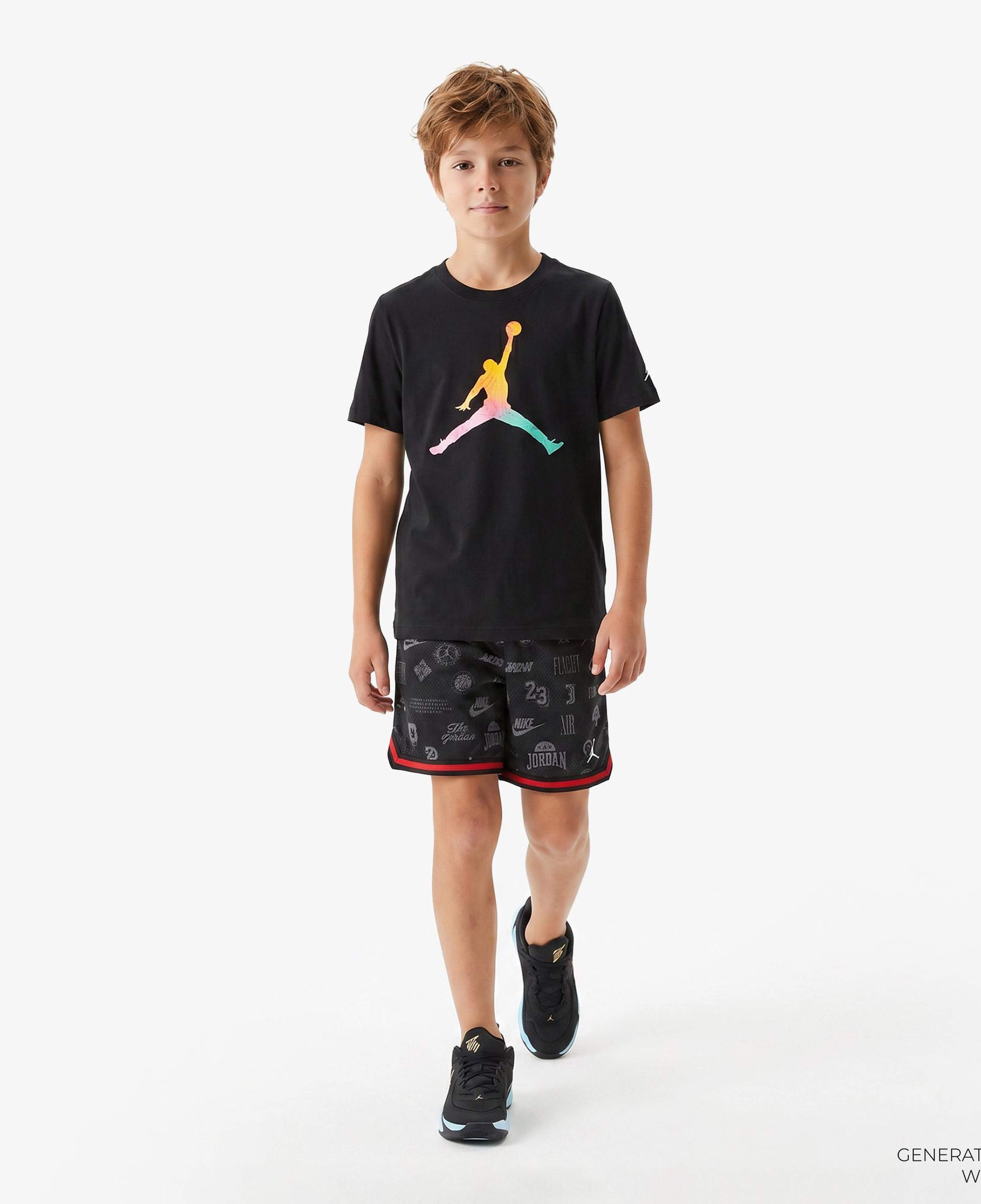 Jordan Tie-Dye Jumpman Erkek Çocuk Siyah T-Shirt