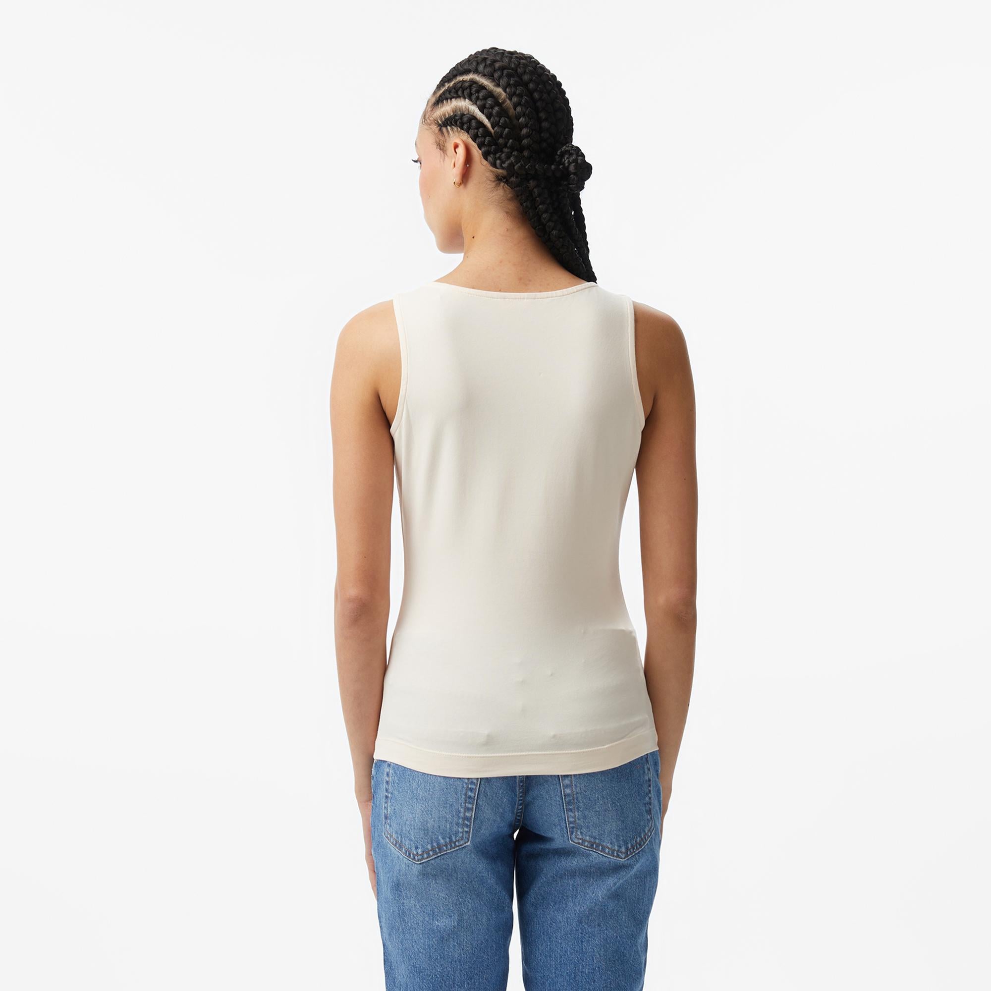 Guess Kadın Ekru T-Shirt