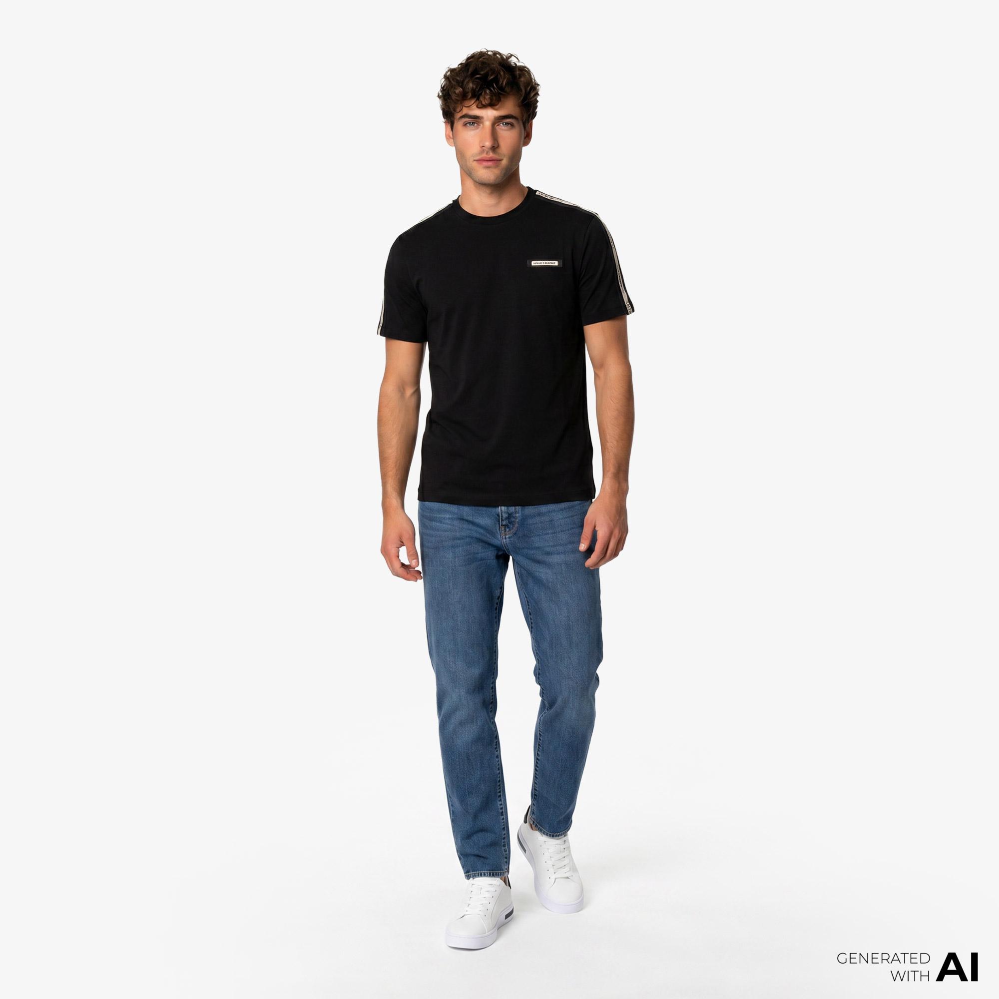 EA7 Erkek Siyah T-Shirt