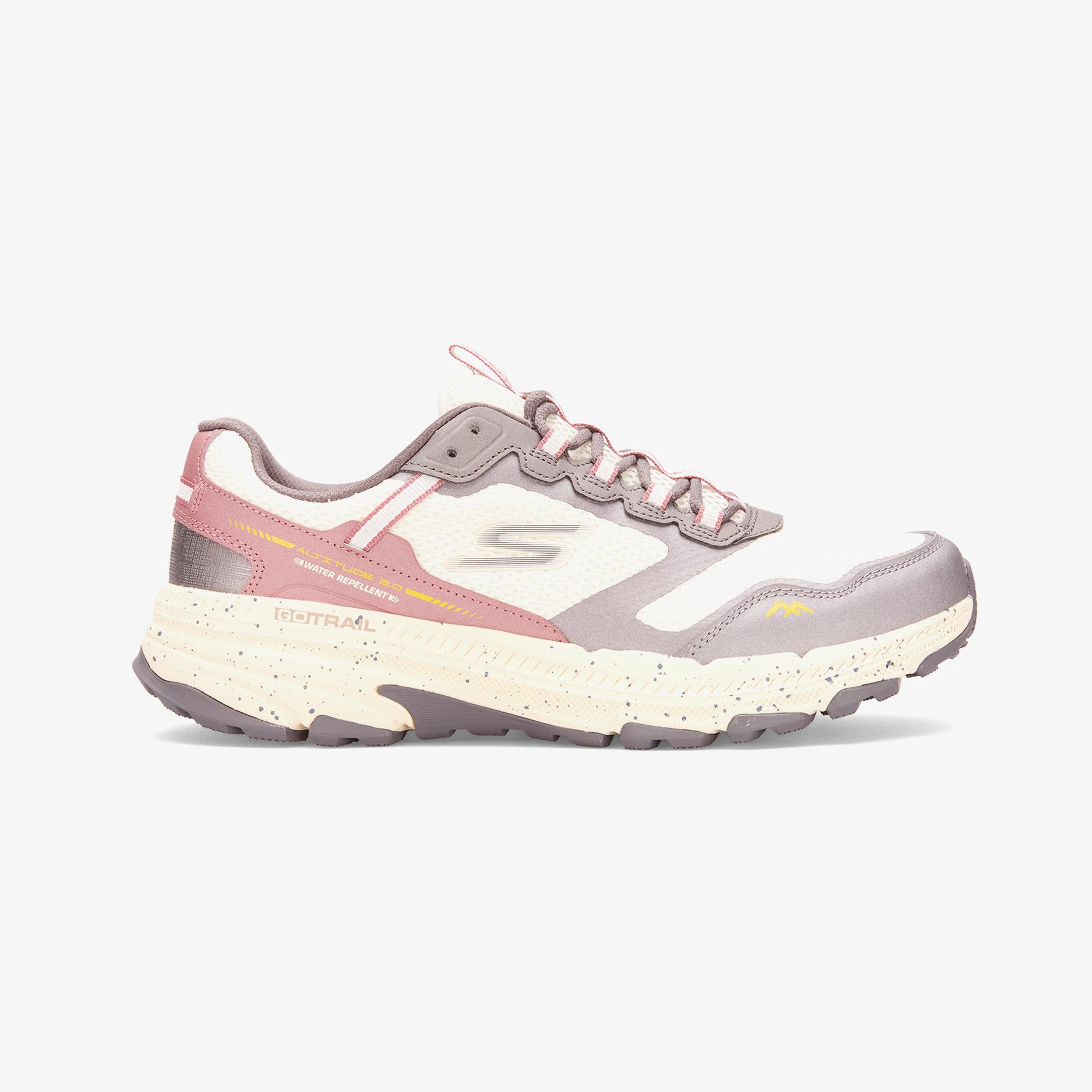 Skechers Go Run Trail Altitude Kadın Krem Koşu Ayakkabısı