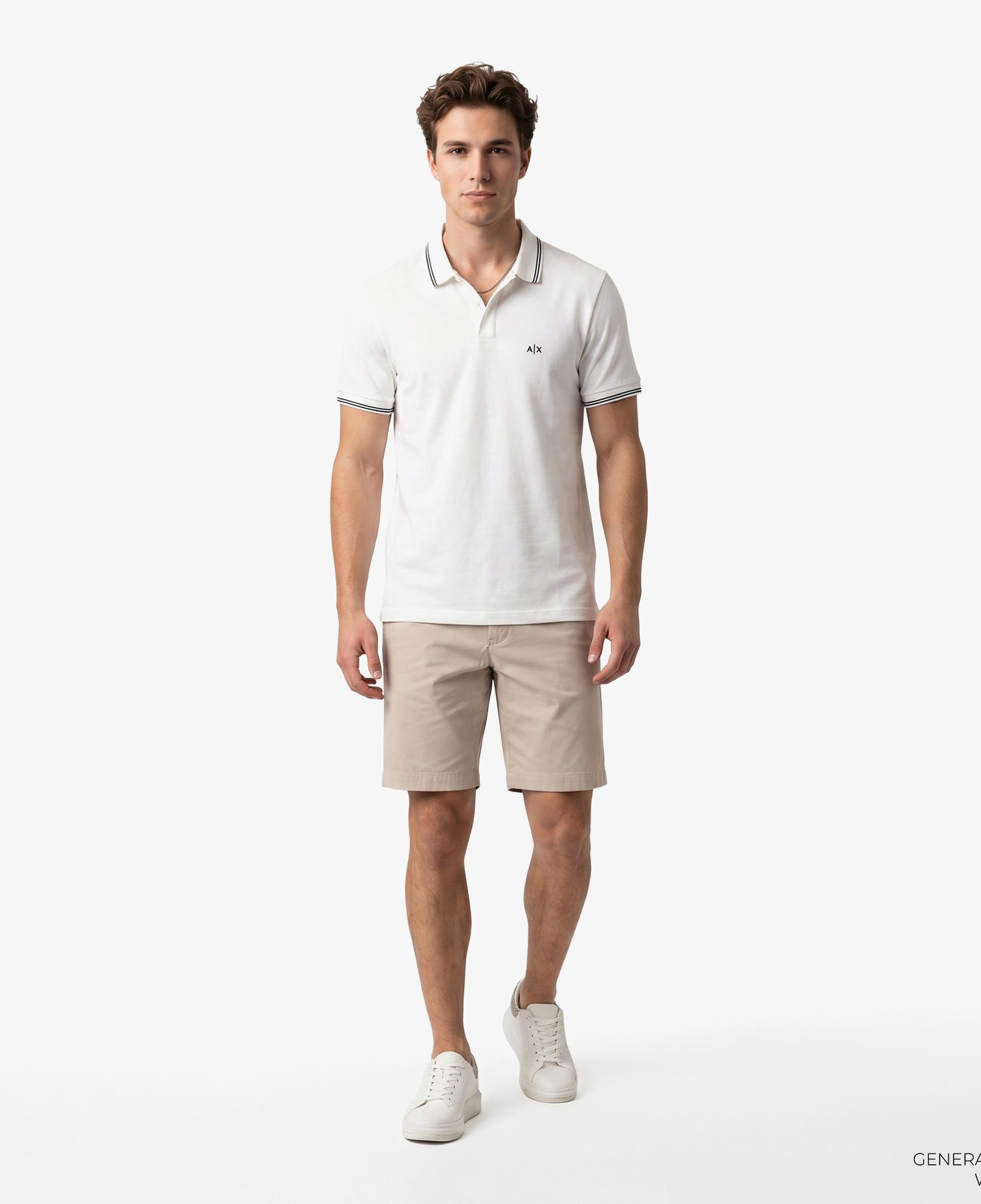 Armani Exchange Erkek Beyaz Polo