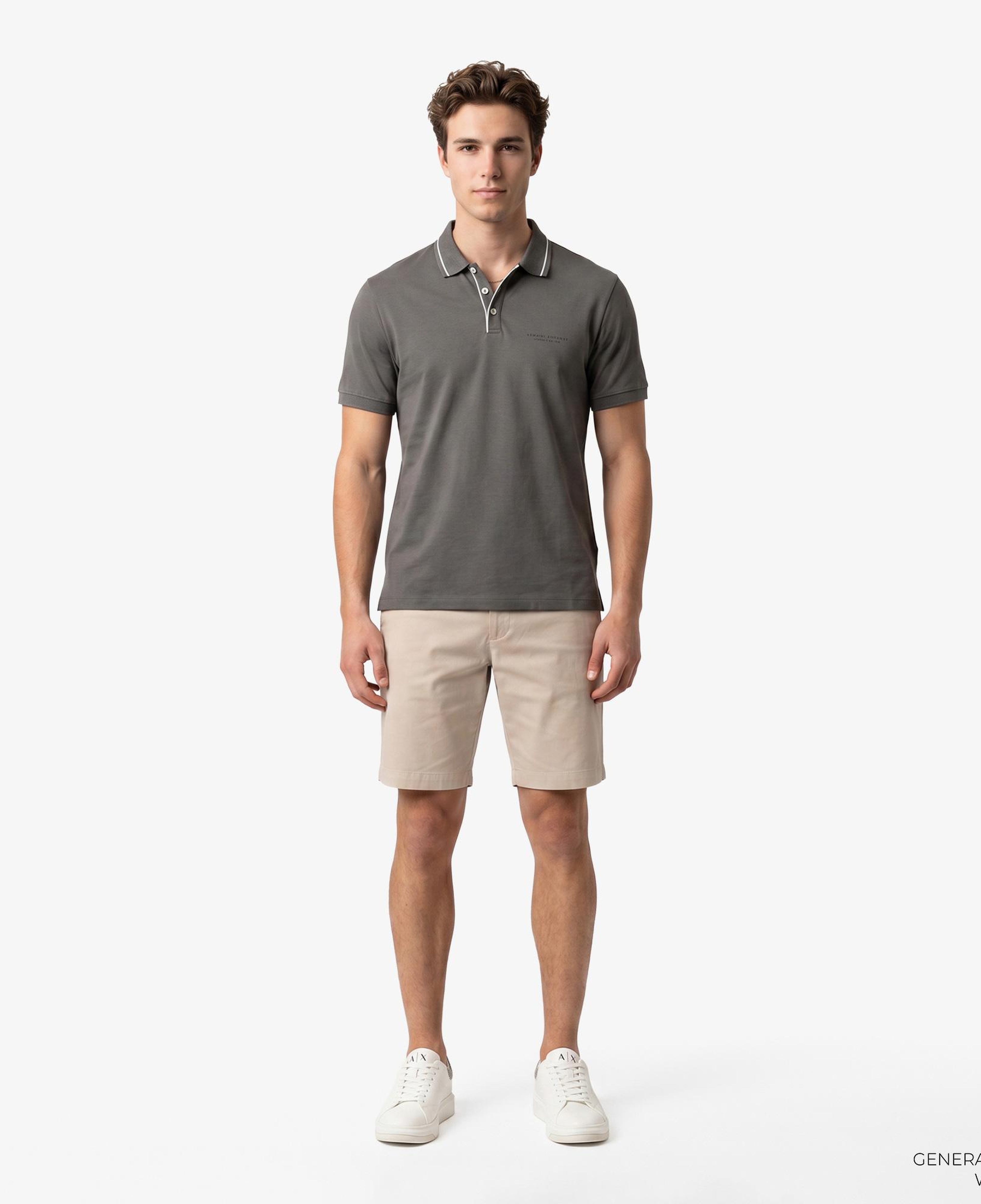 Armani Exchange Erkek Gri Polo