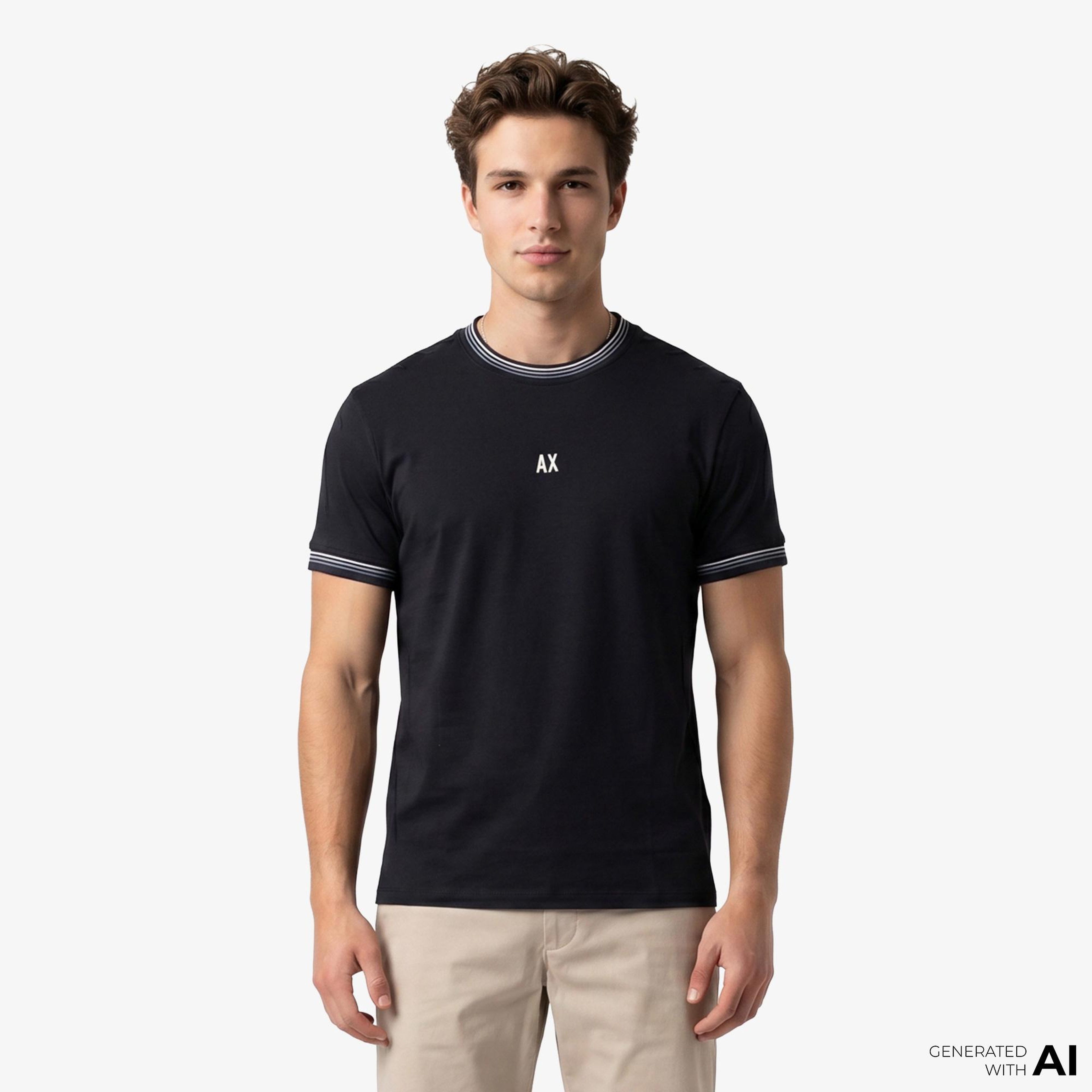 Armani Exchange Erkek Lacivert T-Shirt