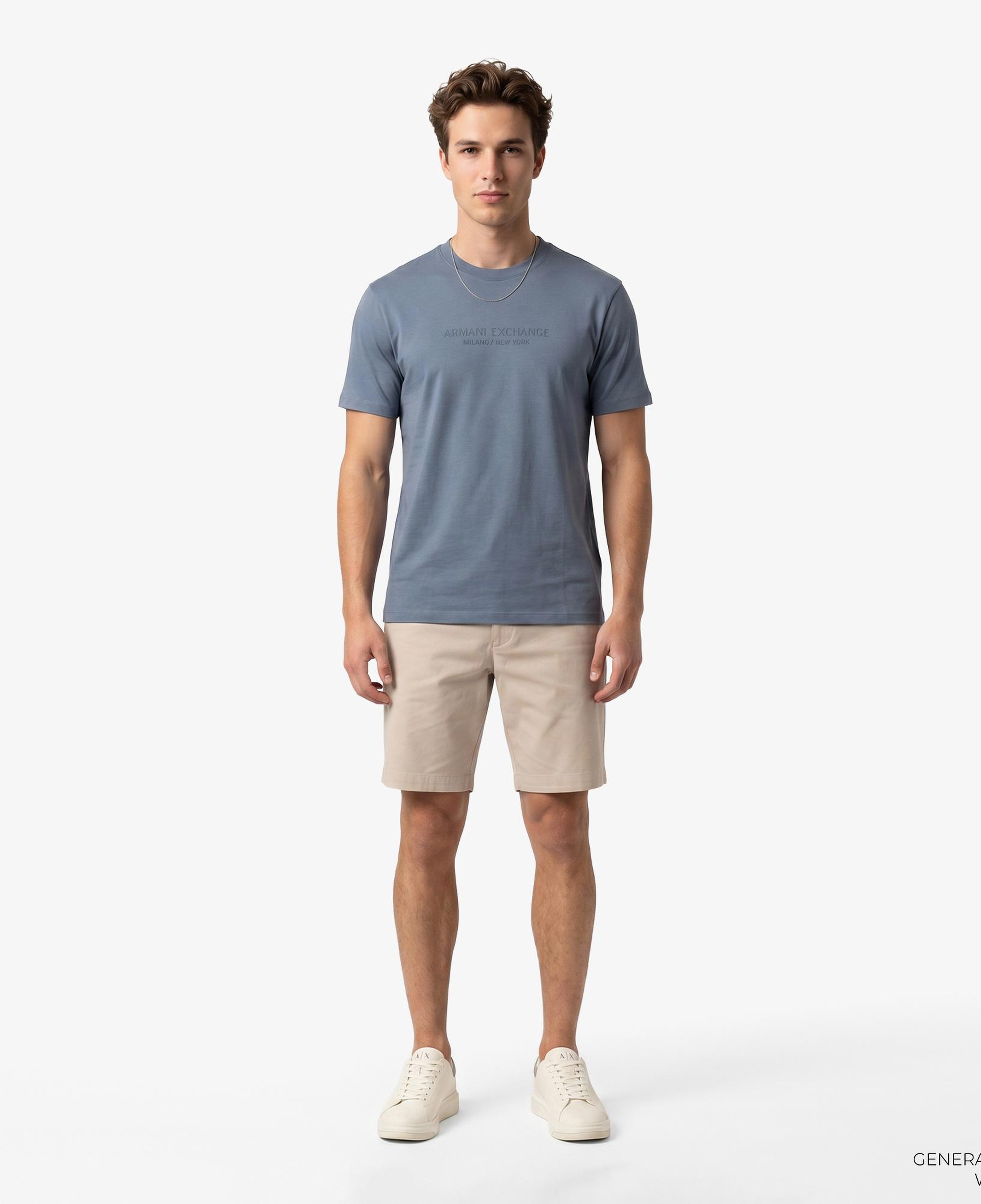 Armani Exchange Erkek Mavi T-Shirt