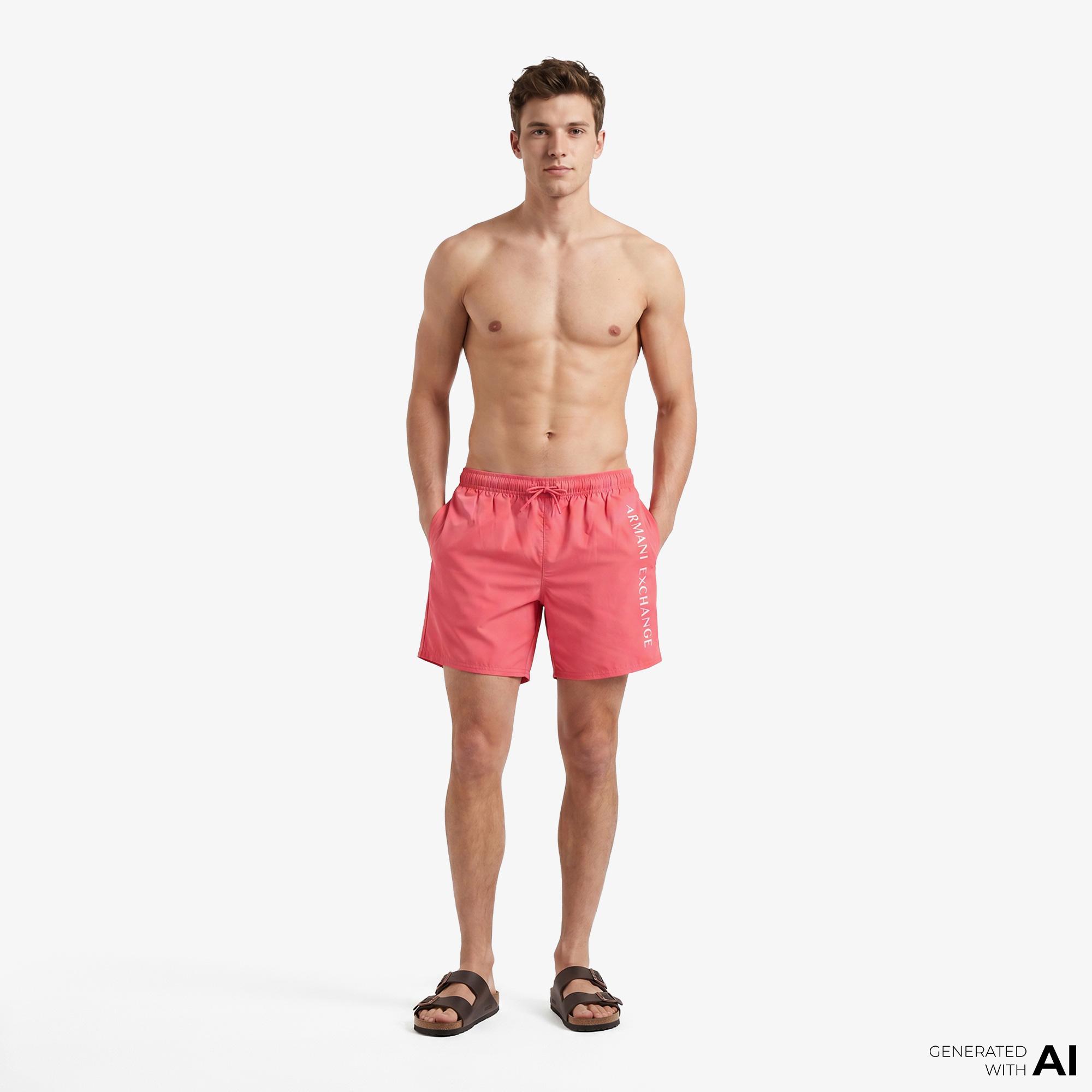 Armani Exchange Erkek Pembe Deniz Şortu
