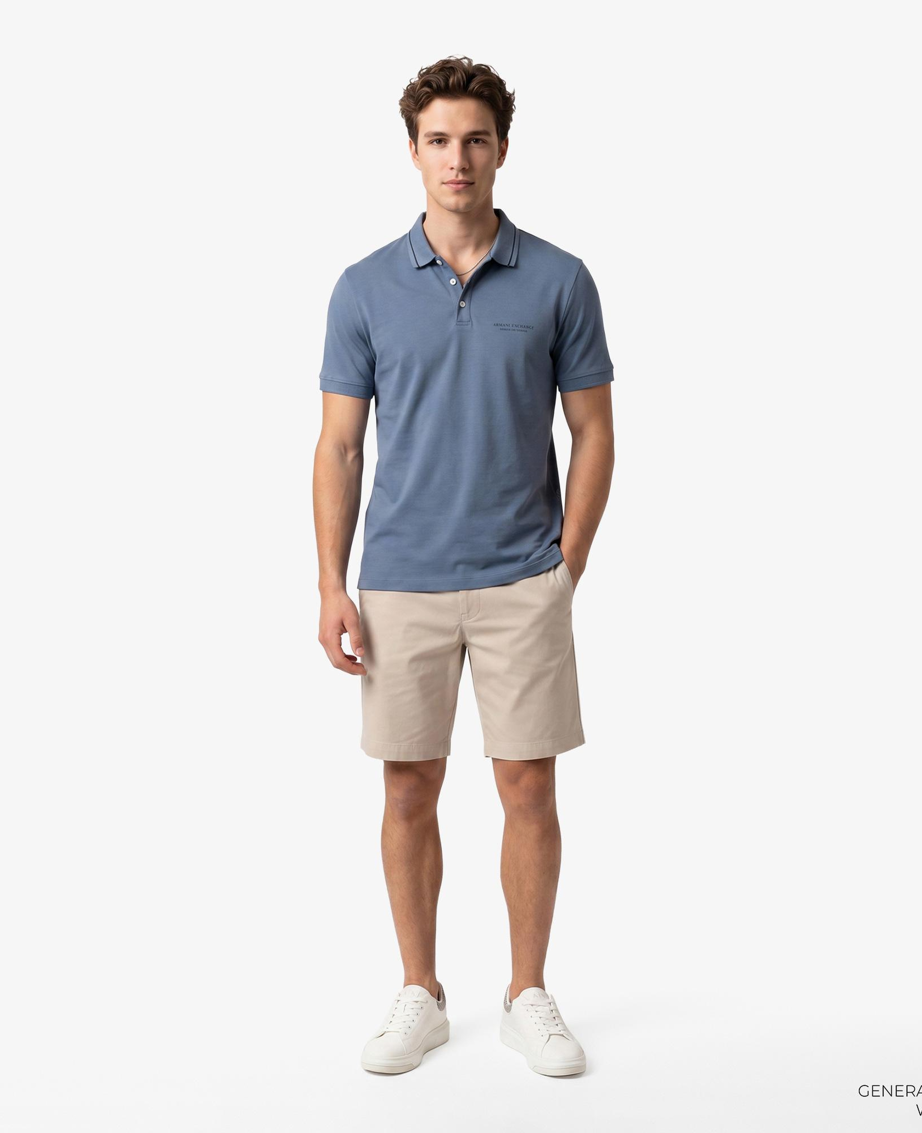 Armani Exchange Erkek Mavi Polo
