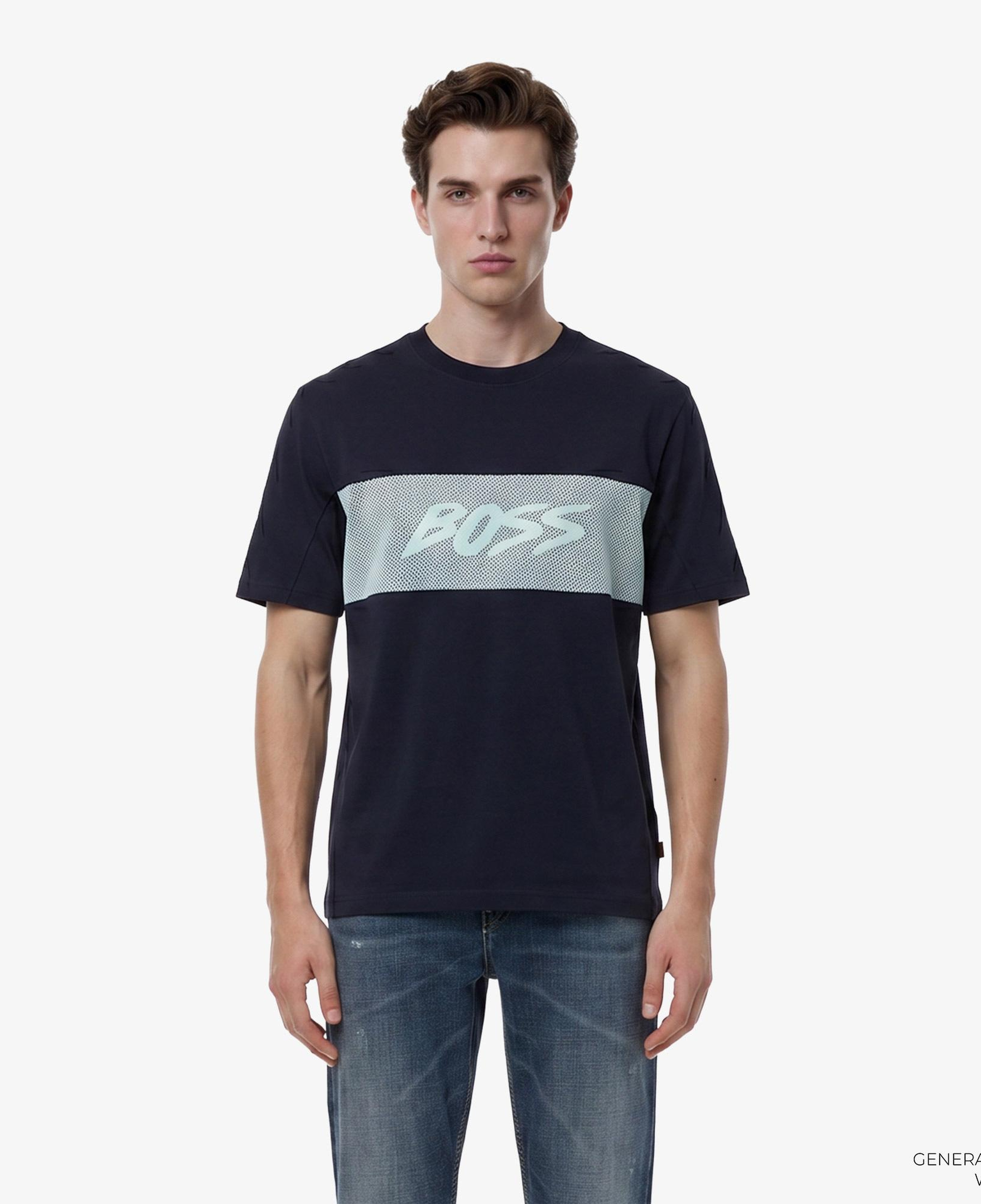 Boss Mesh Erkek Lacivert T-Shirt