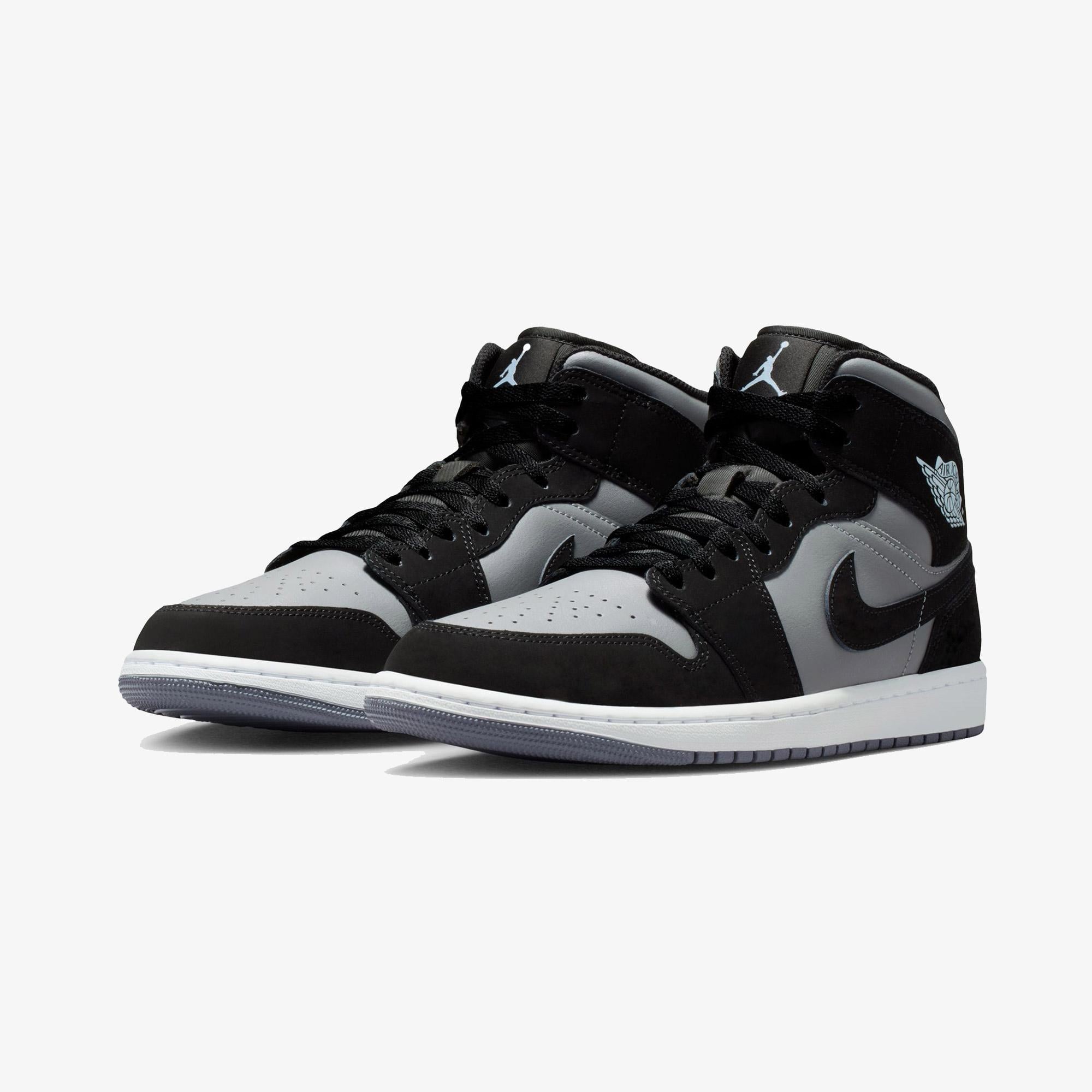Jordan Air 1 Mid Erkek Siyah Spor Ayakkabı