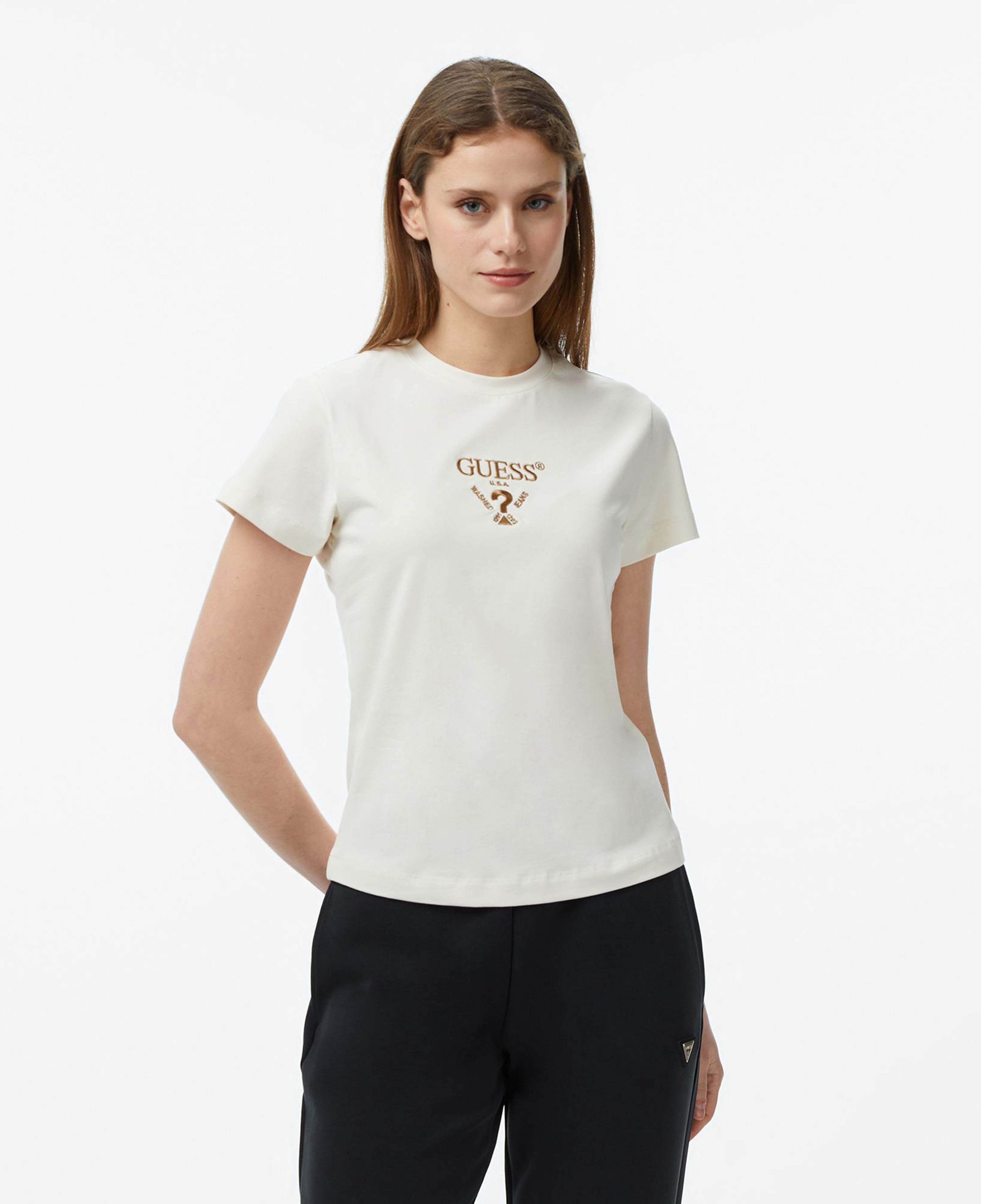 Guess Colette Aktif Slim Fit Kadın Beyaz T-Shirt