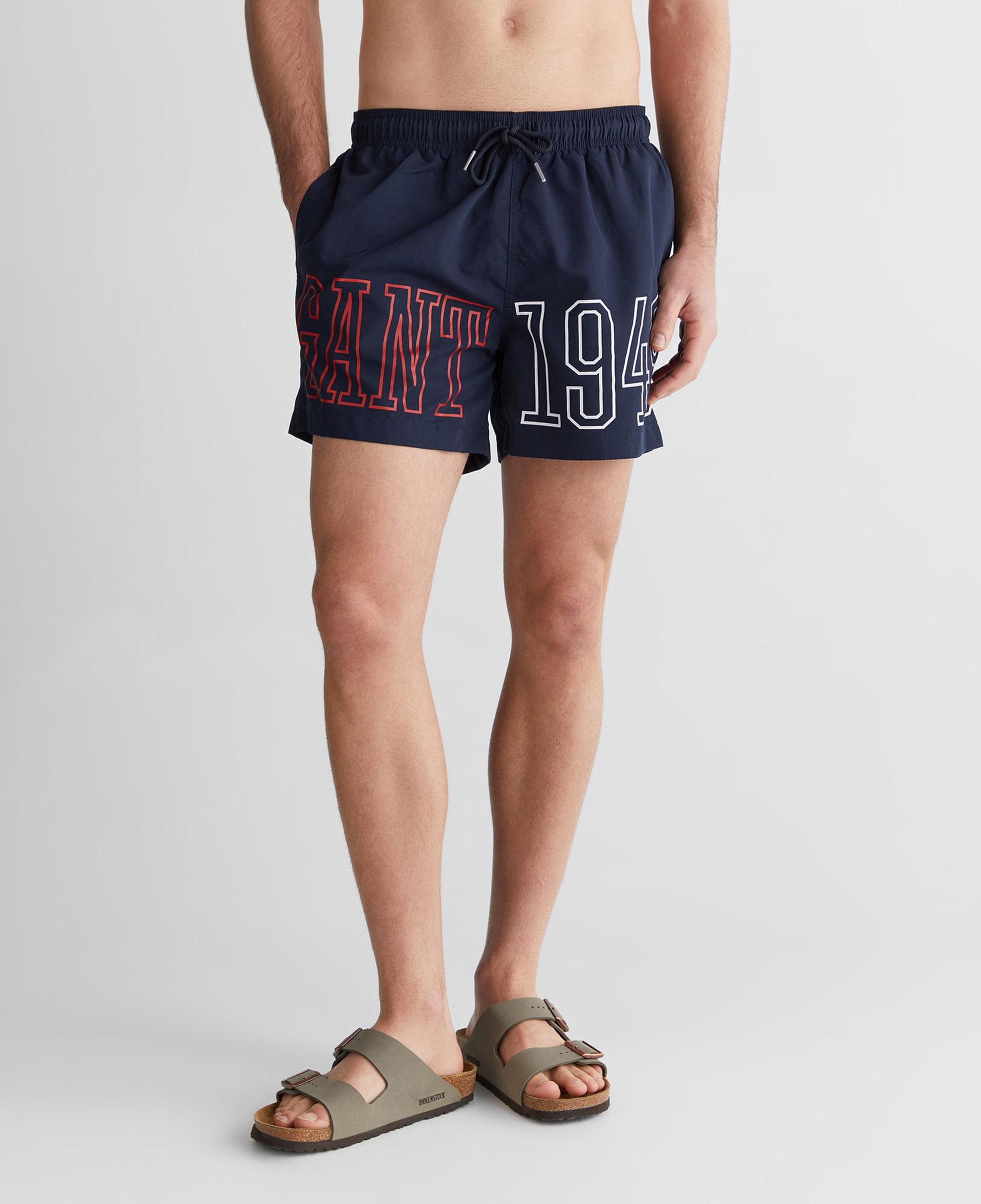 GANT Erkek Lacivert Regular Fit Logolu Mayo Şort