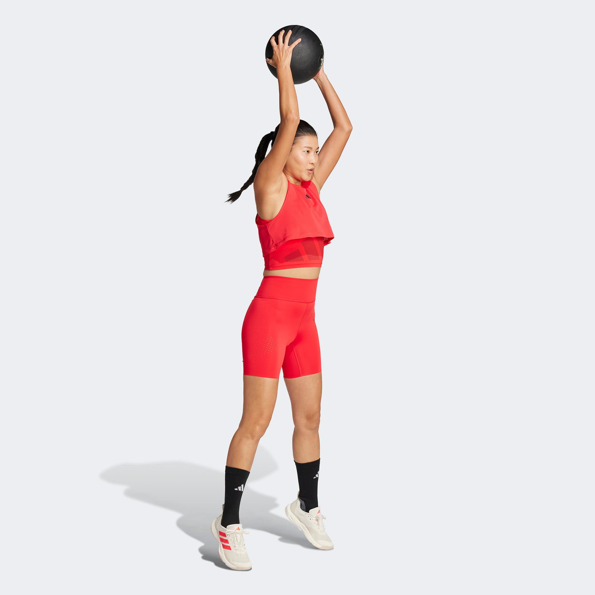 adidas Cool Intensity 2 İn 1 Workout Kadın Kırmızı Atlet