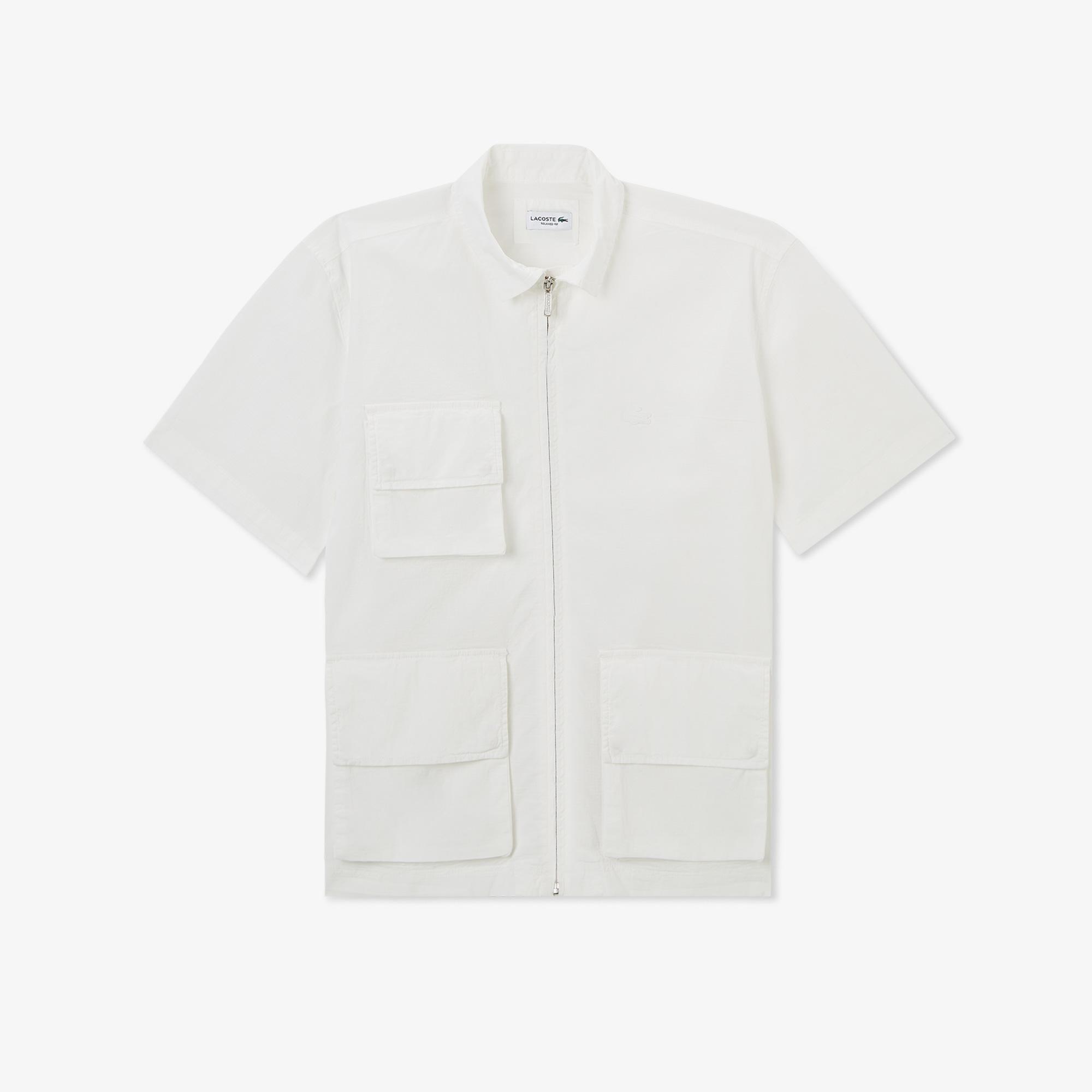 Lacoste House of SuperStep x Lacoste Erkek Beyaz Gömlek