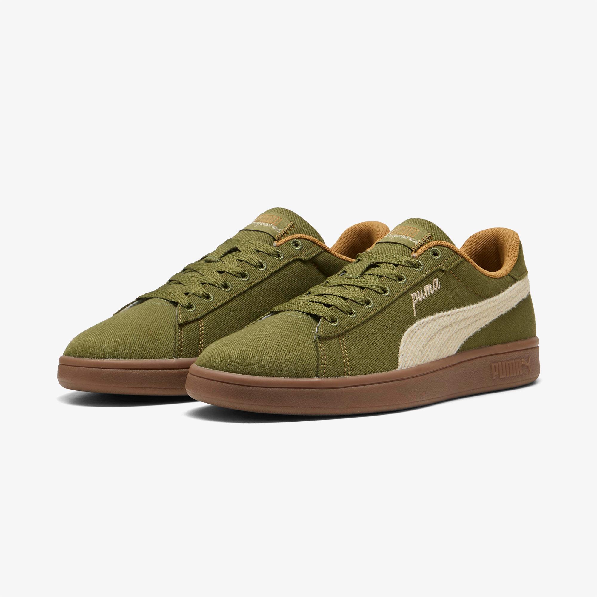 Puma Smash 3.0 Etiqueta Erkek Yeşil Spor Ayakkabı