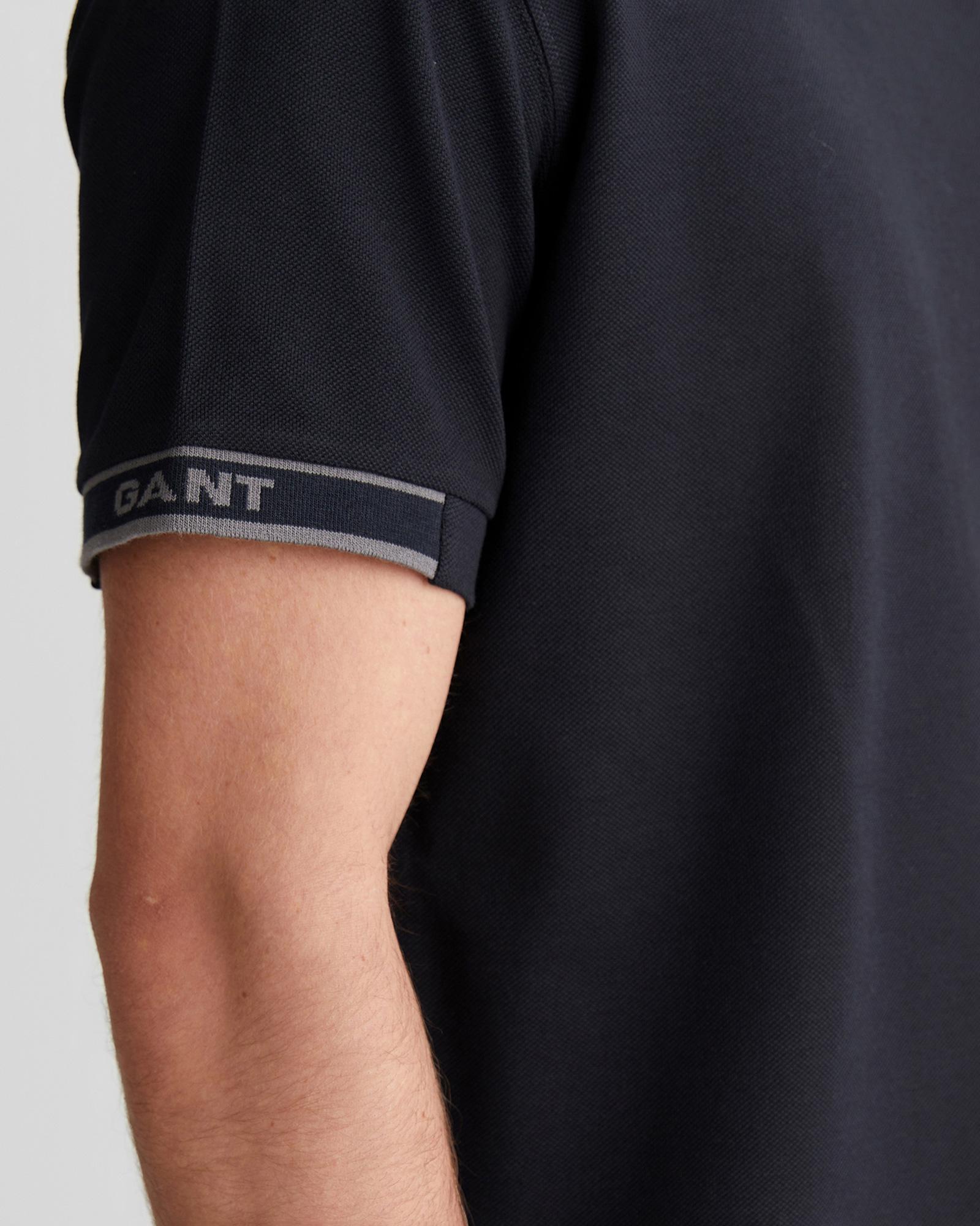 GANT Erkek Siyah Regular Fit T-Shirt