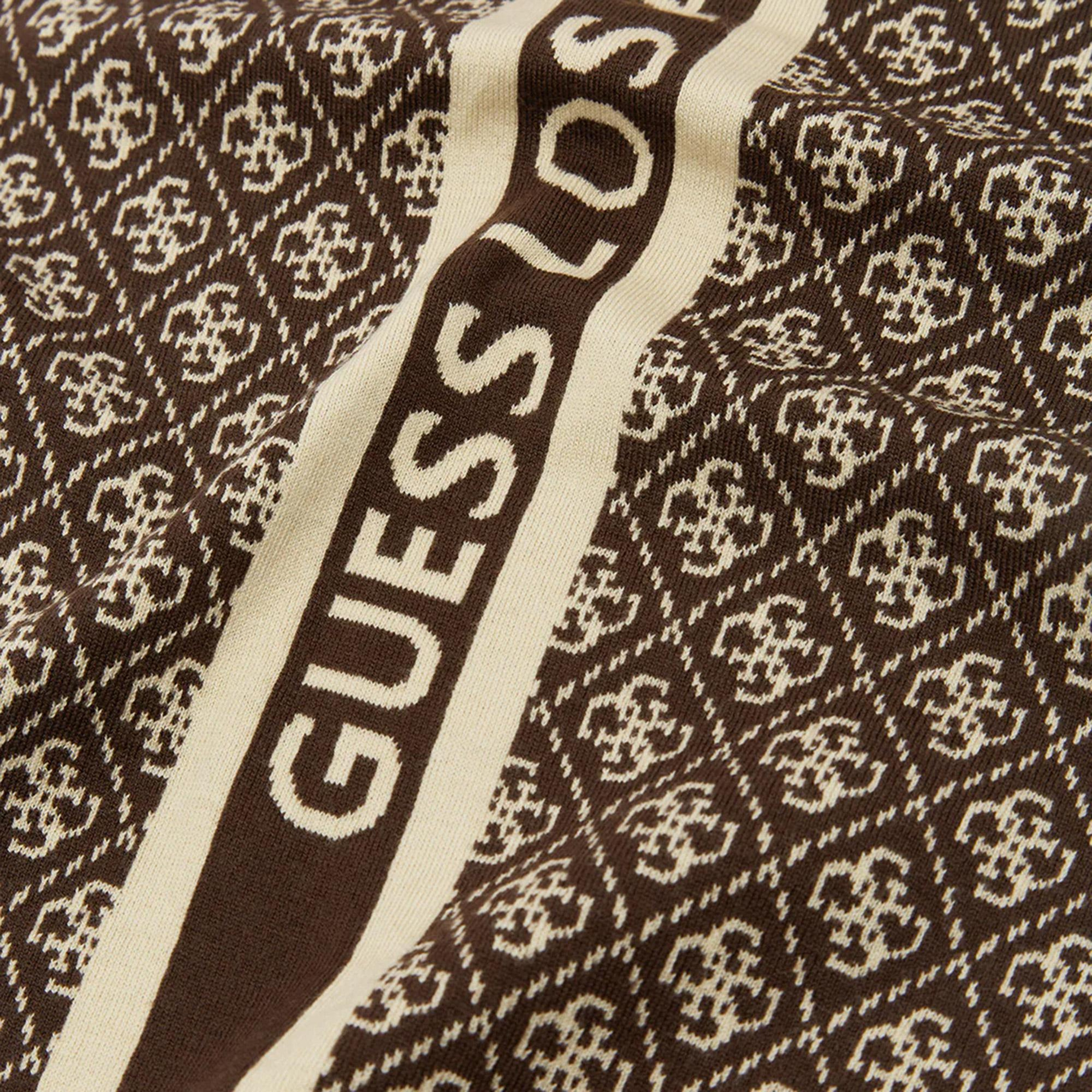 Guess Sevyn 4G Logo Kadın Kahverengi Atkı