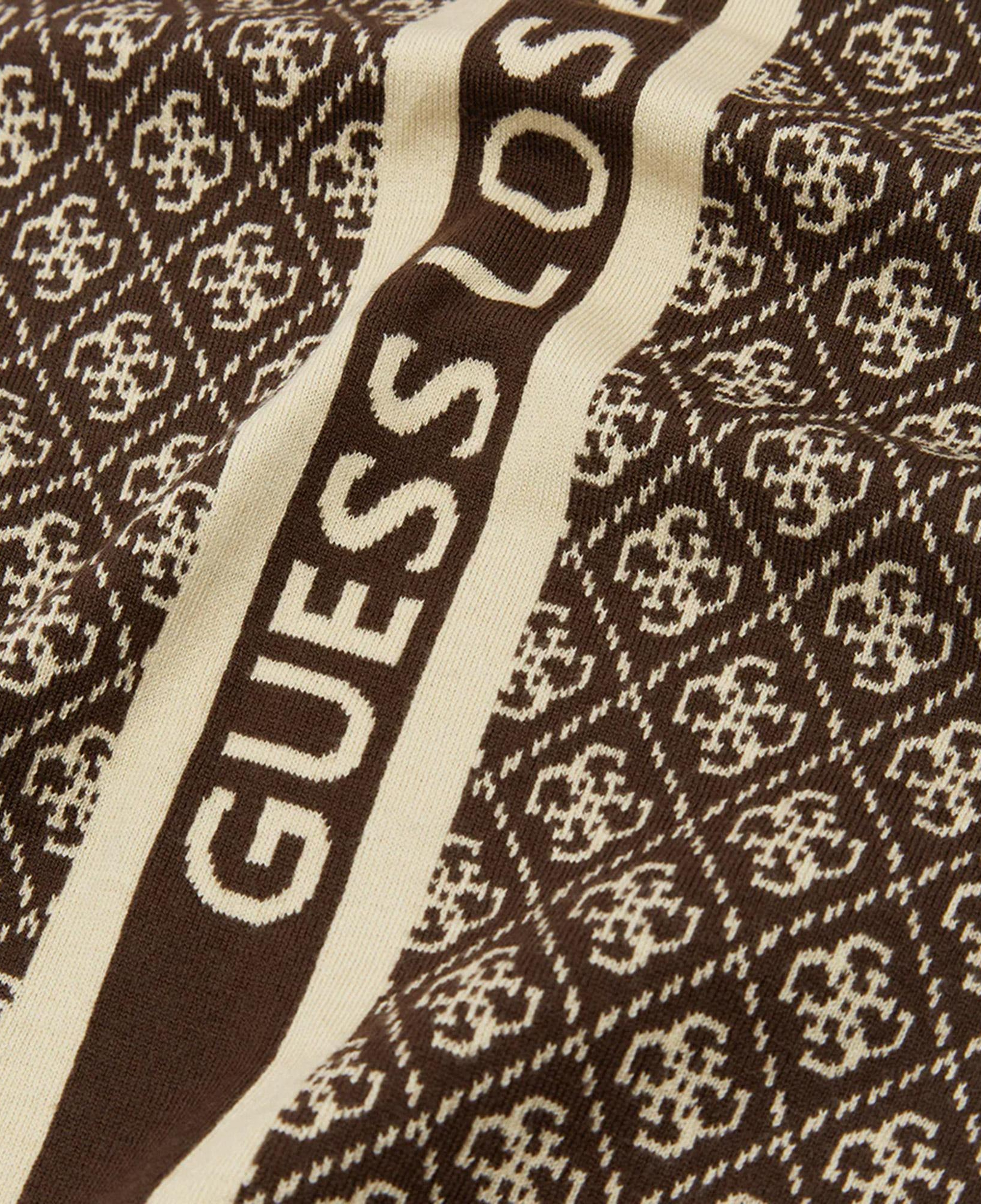 Guess Sevyn 4G Logo Kadın Kahverengi Atkı
