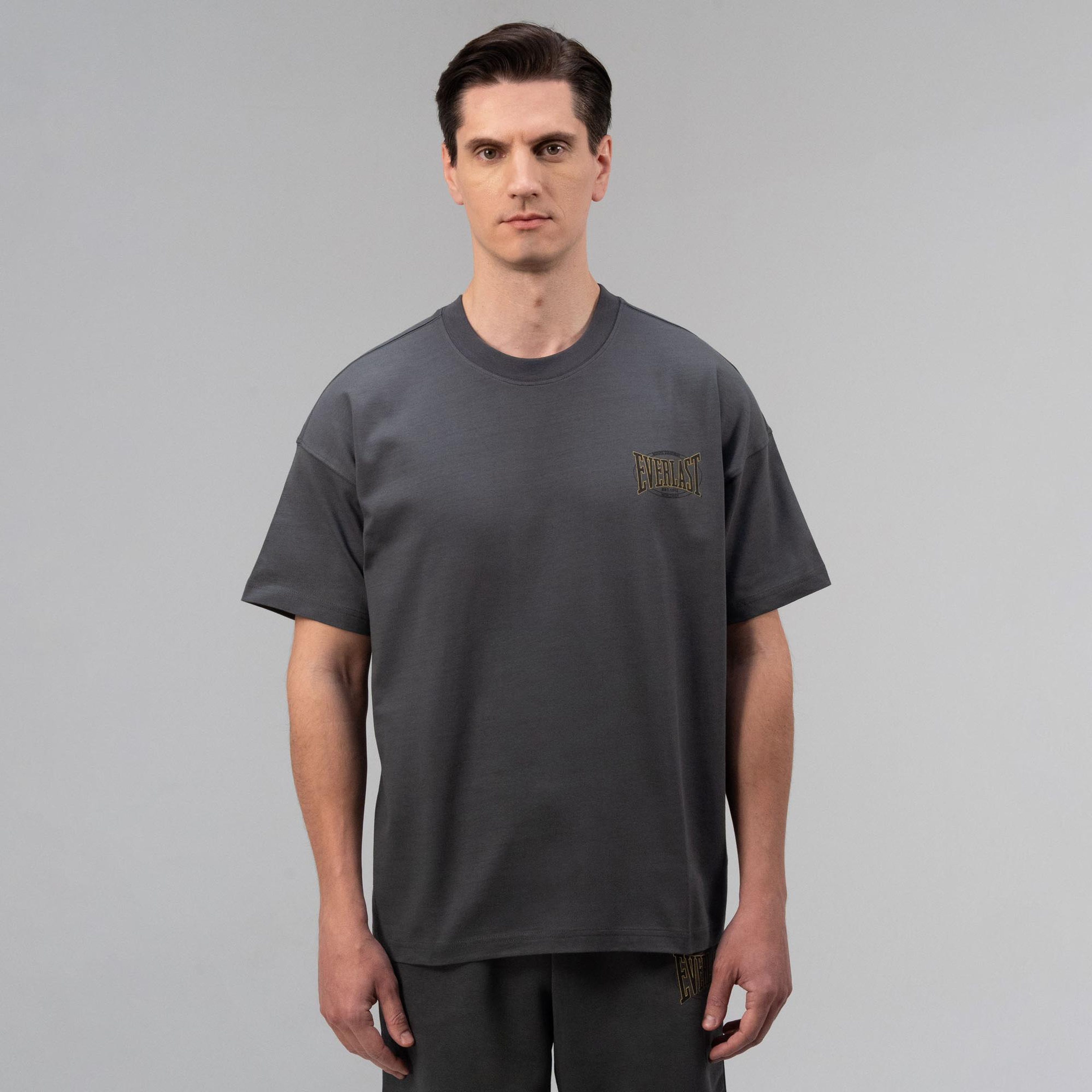 Everlast Authentic Boxing 2.0 Oversize Gri Erkek T-Shirt