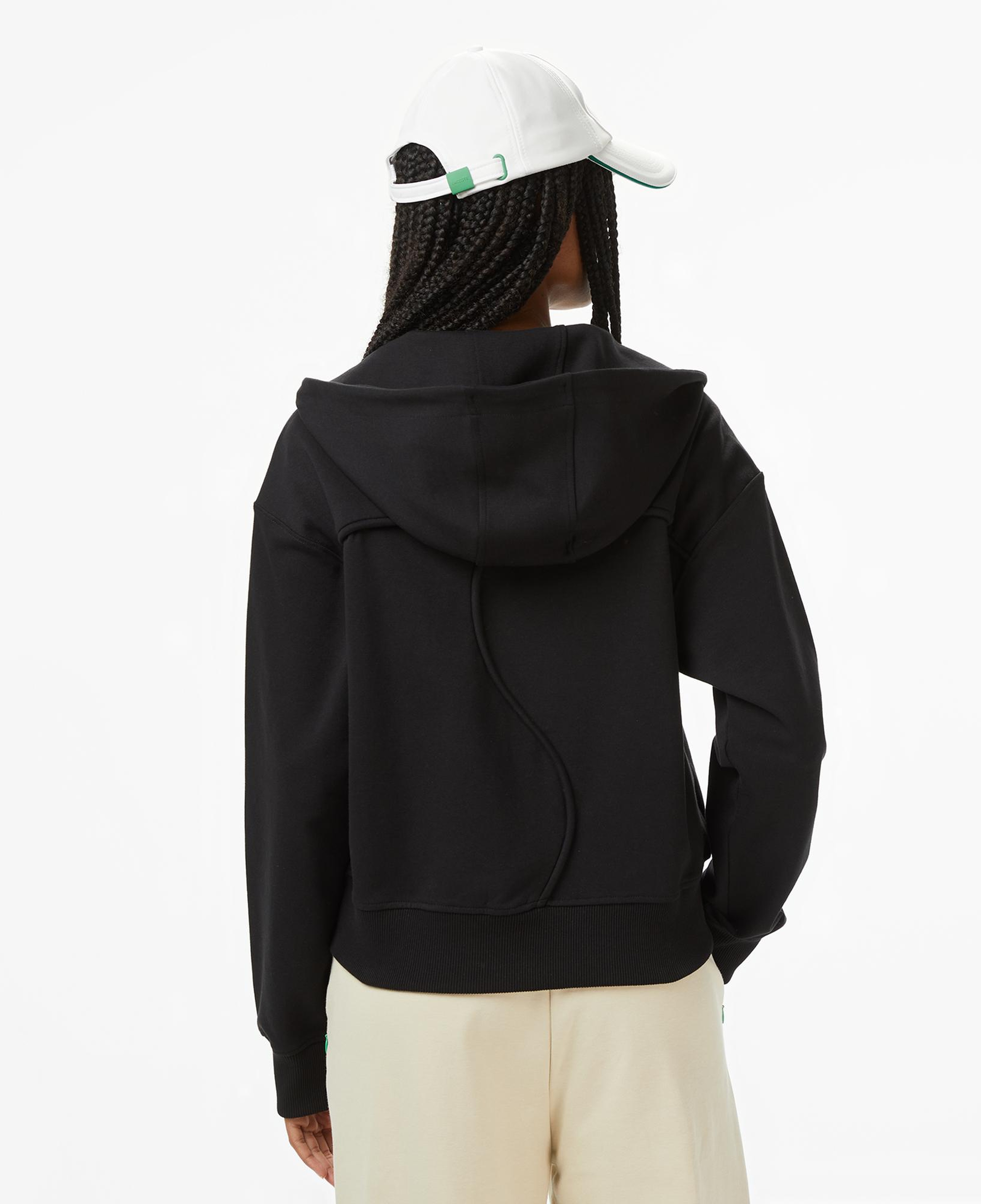 Lacoste x House of SuperStep Regular Fit Kadın Siyah Sweatshirt