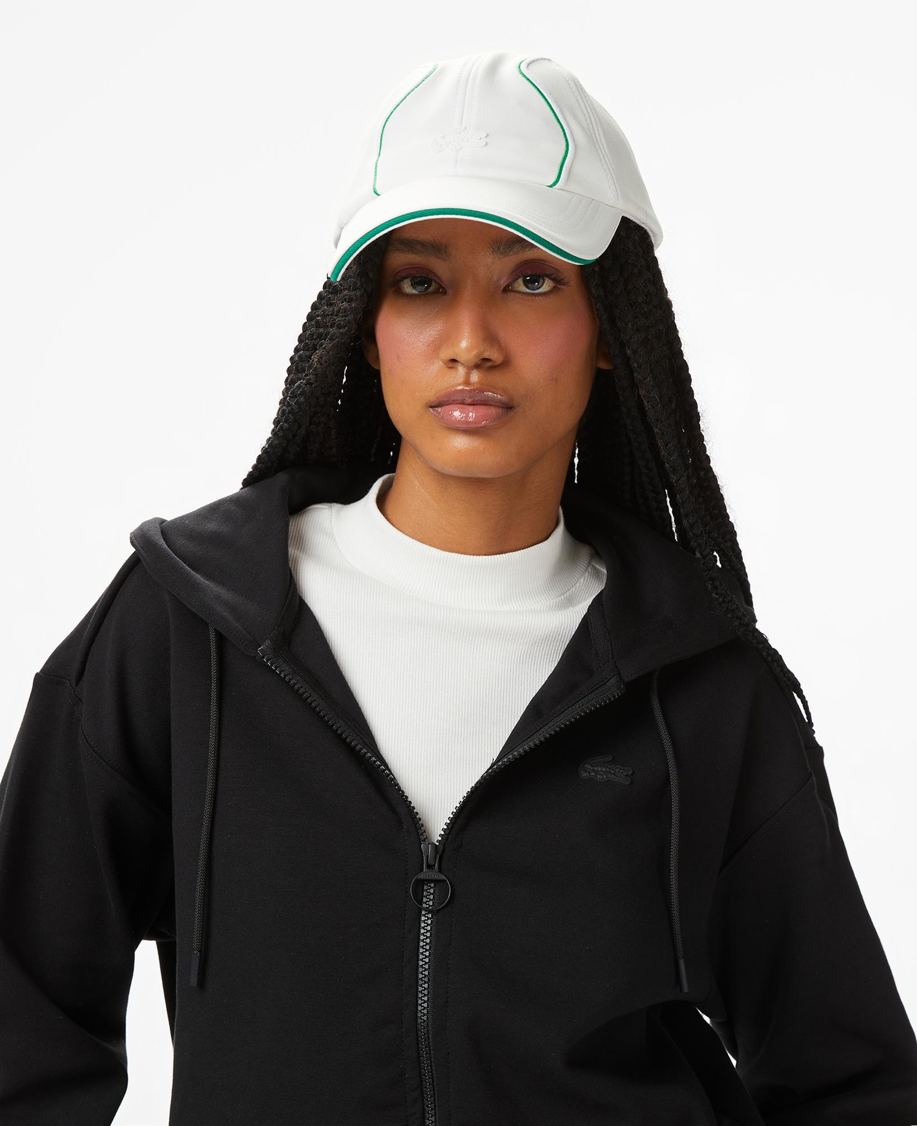 Lacoste x House of SuperStep Regular Fit Kadın Siyah Sweatshirt
