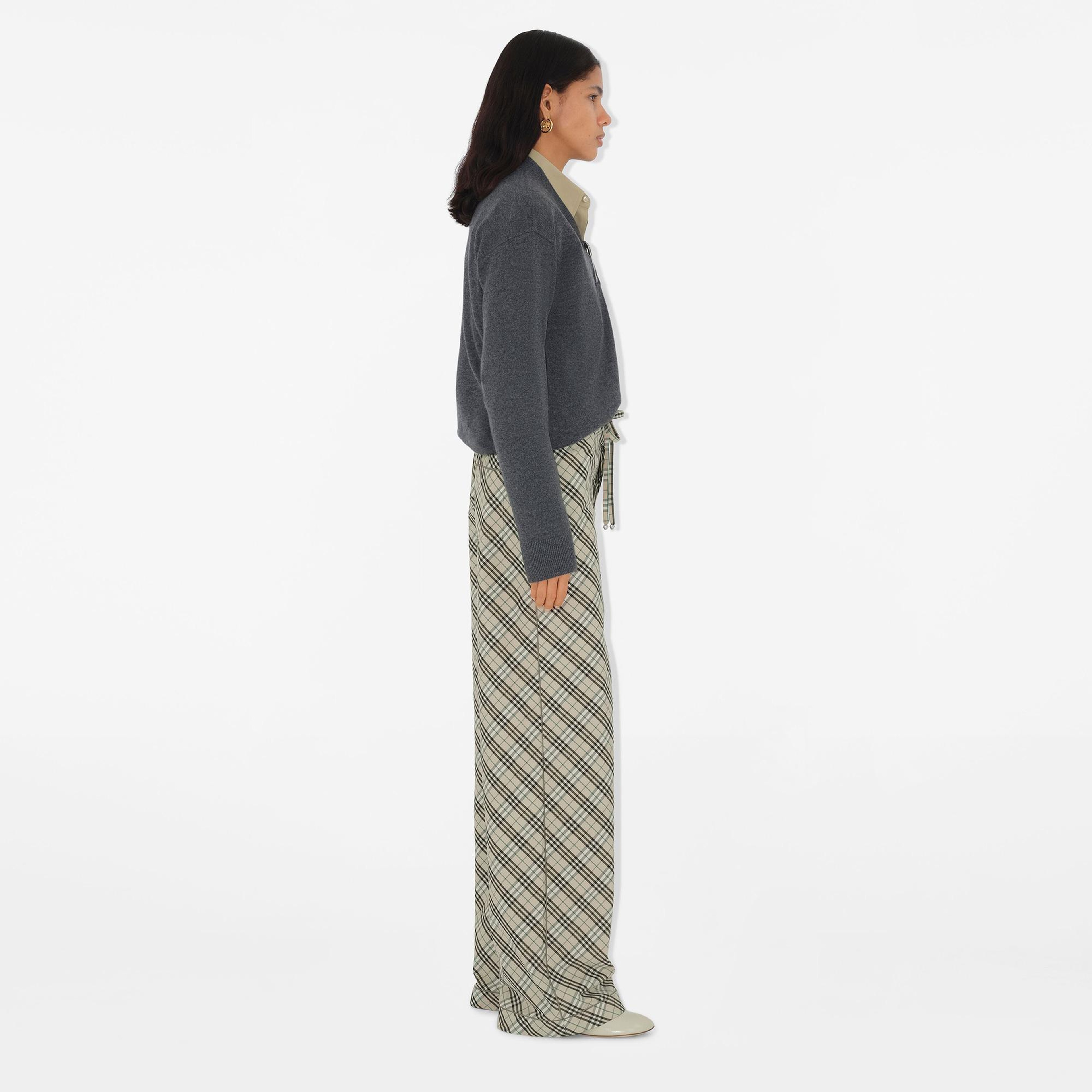 Burberry Giu Cotton Pyjama Kadın Bej Pantolon