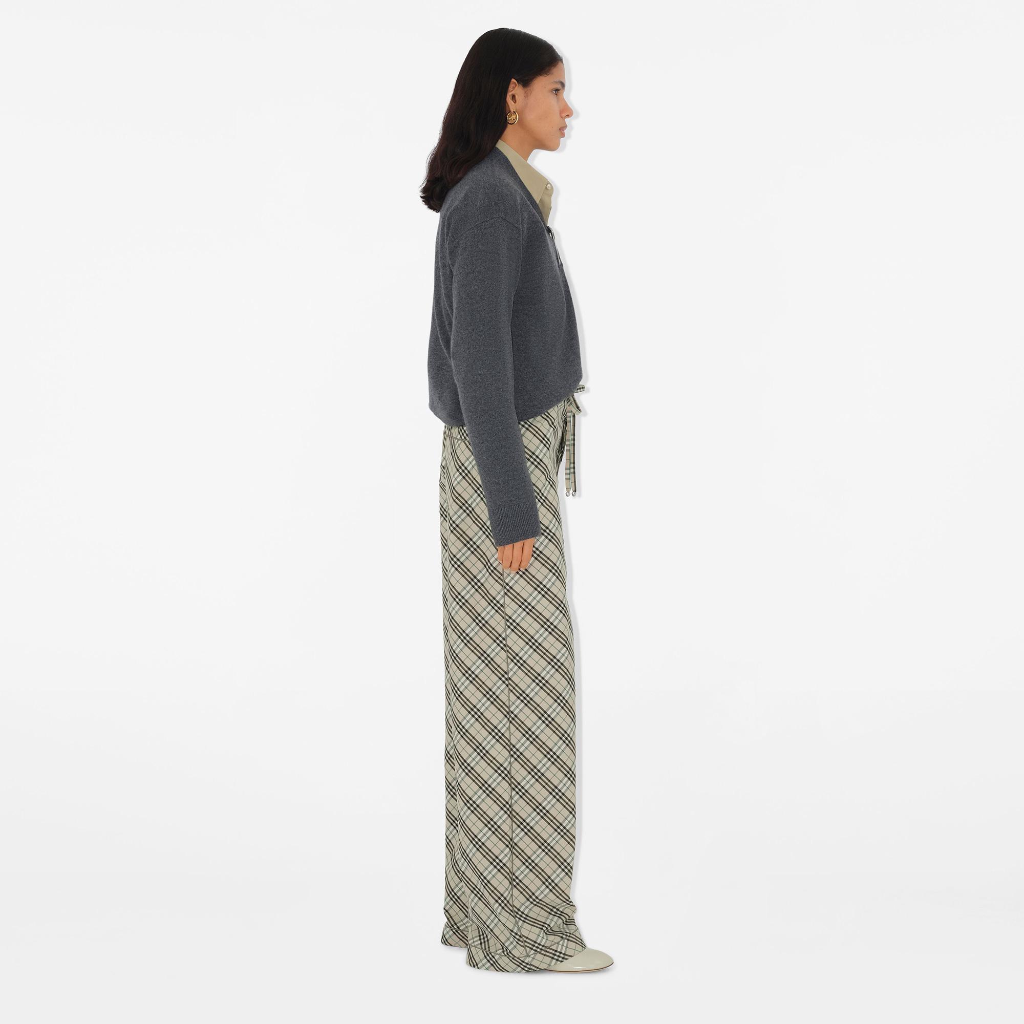 Burberry Giu Cotton Pyjama Kadın Bej Pantolon