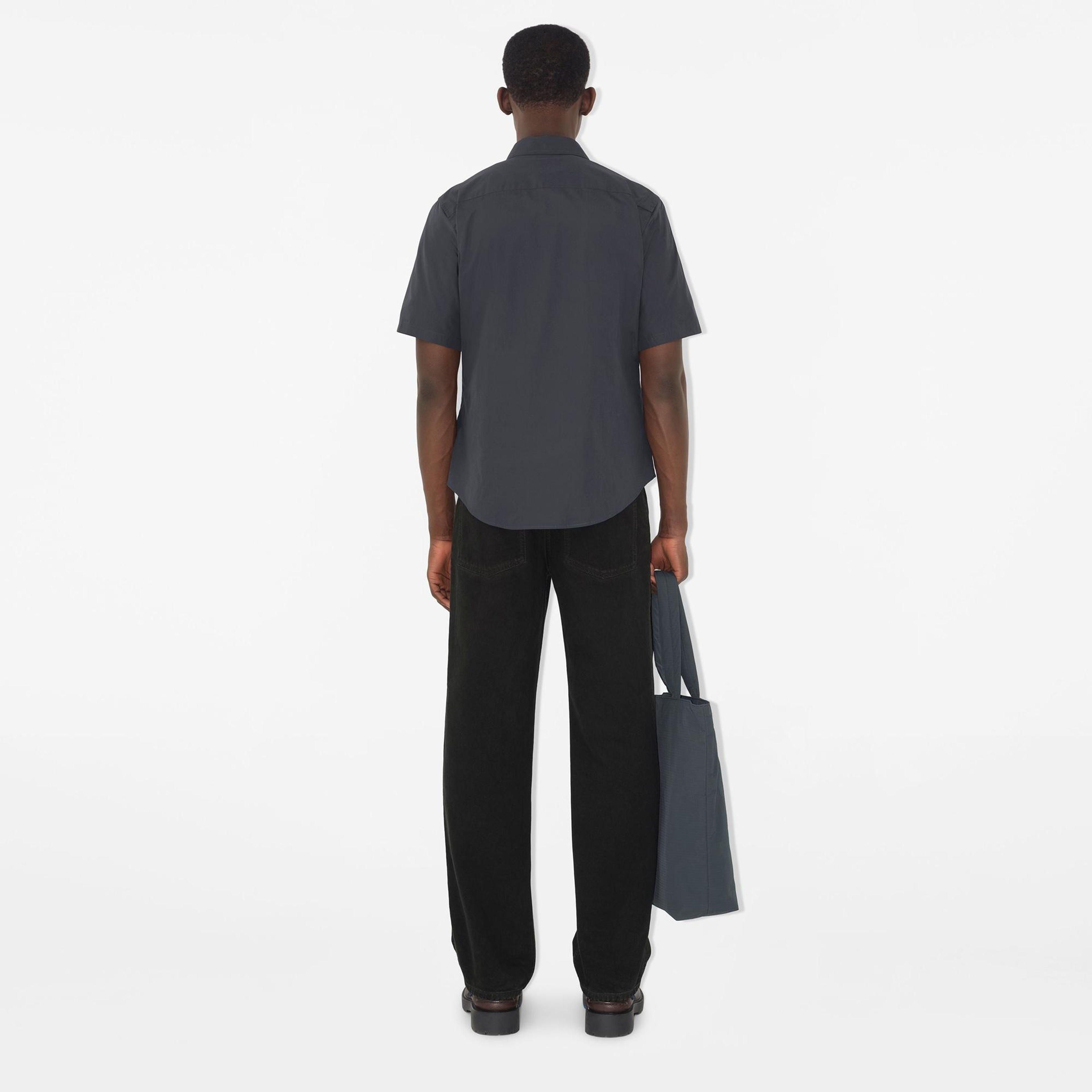 Burberry Ros Slim Fit Cotton Erkek Mavi Gömlek