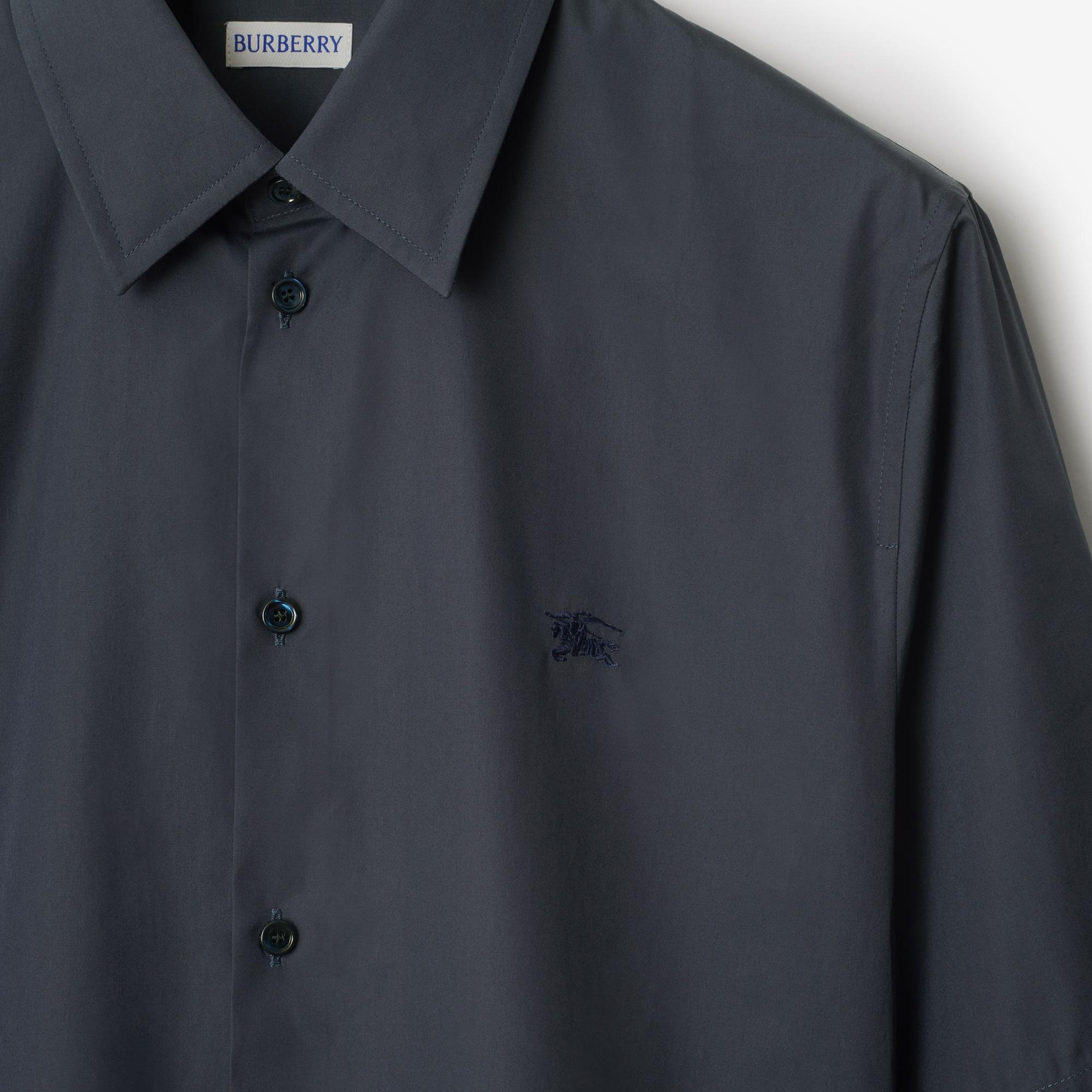 Burberry Ros Slim Fit Cotton Erkek Mavi Gömlek