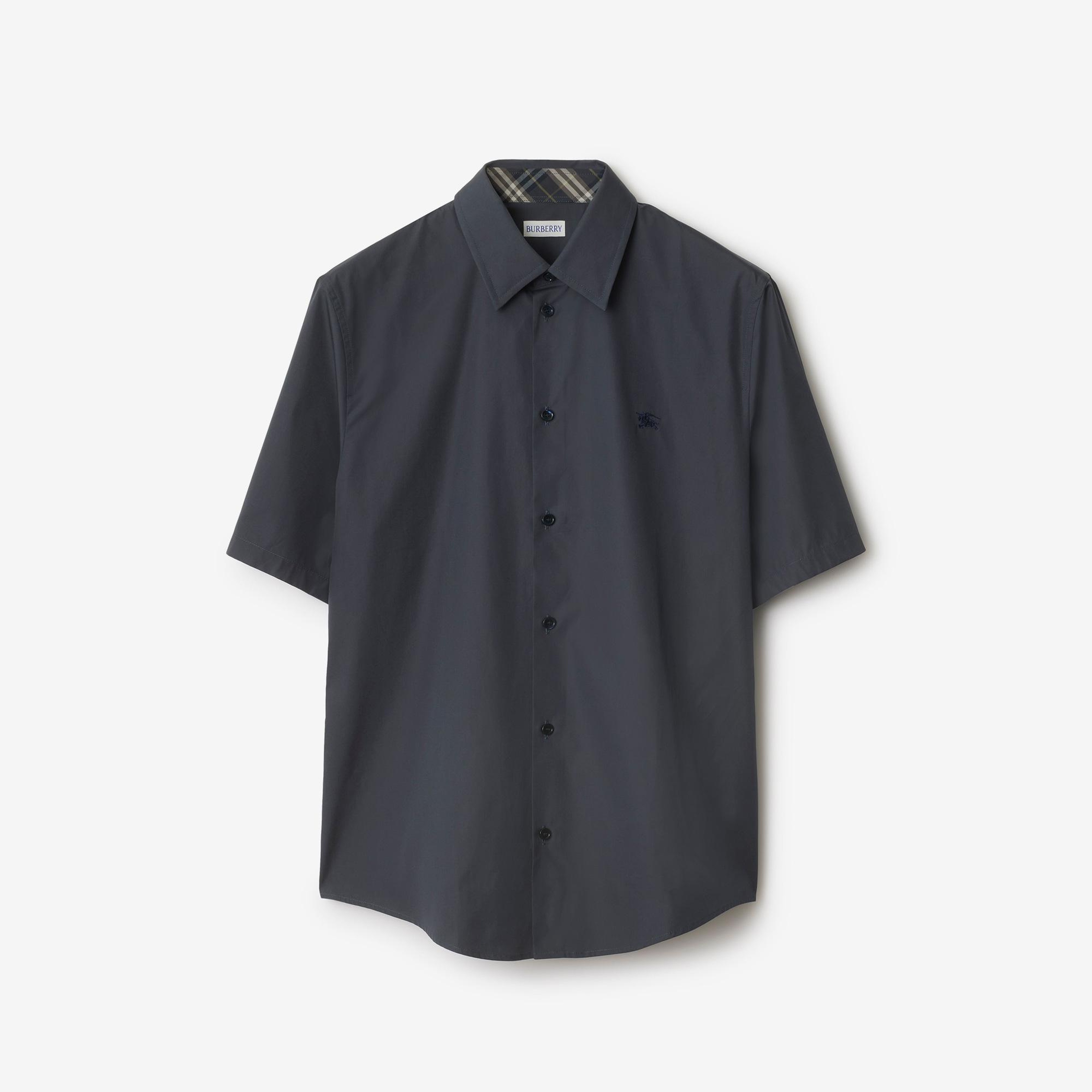 Burberry Ros Slim Fit Cotton Erkek Mavi Gömlek